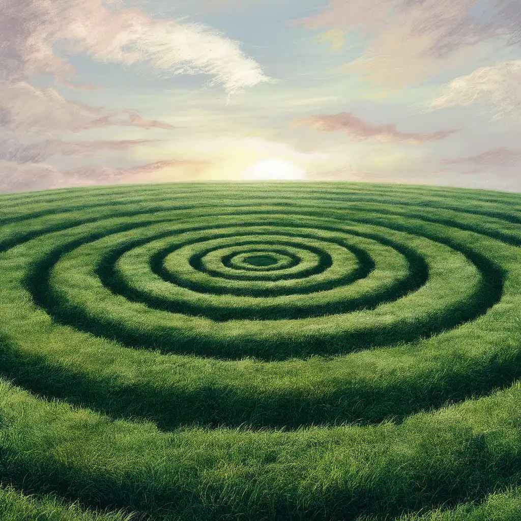 Vibrant-Green-Grass-Field-with-Enormous-Circles