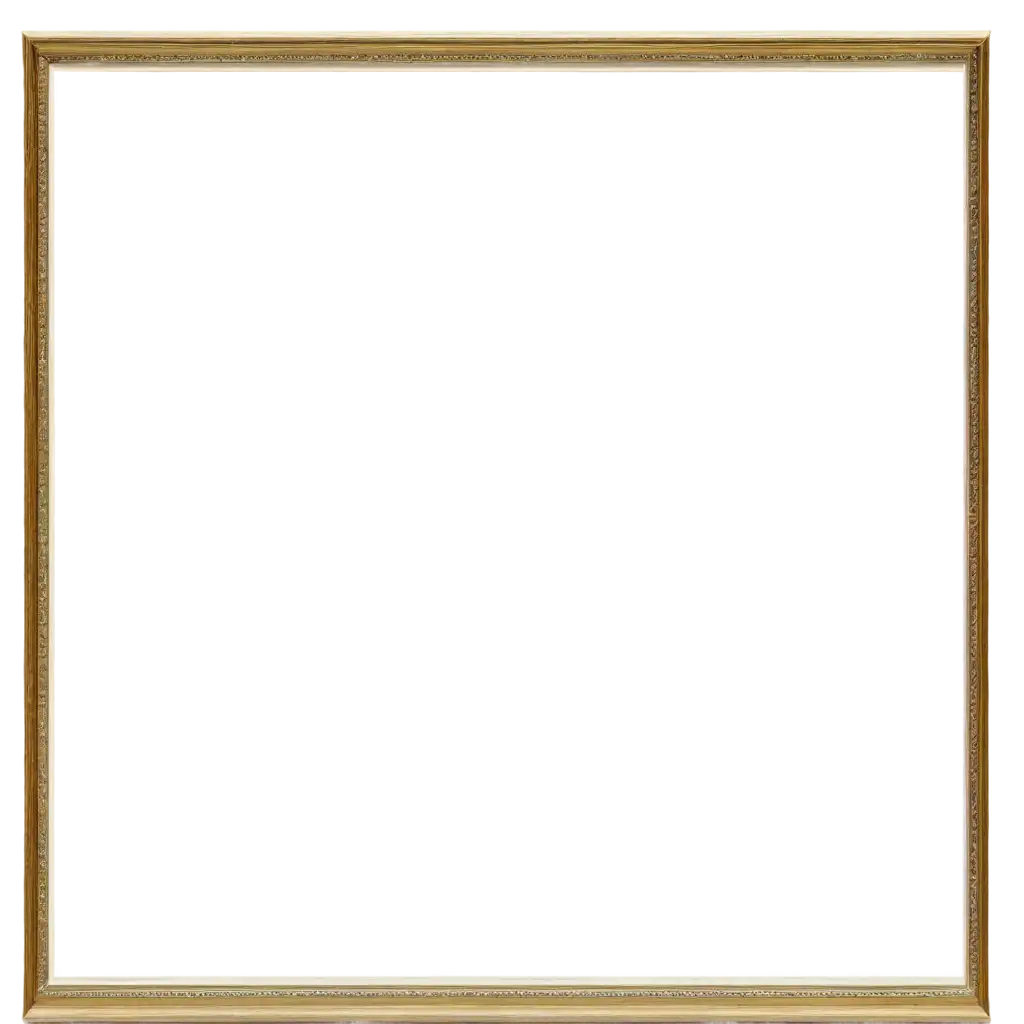 thin square modern picture frame, realistic
