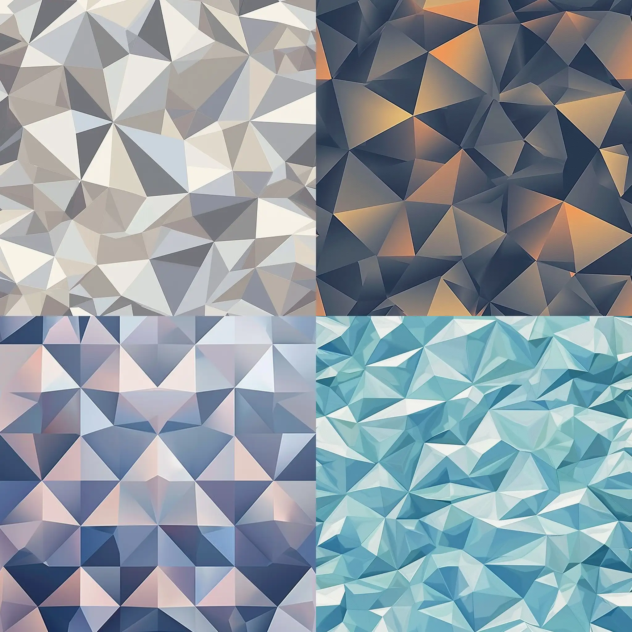 Design a simple geometric pattern background with polygons using #EA843D. The shapes should be minimal and evenly distributed. The overall pattern needs to be subtle enough to serve as a background for images, adding a touch of modernity and tech motif.
