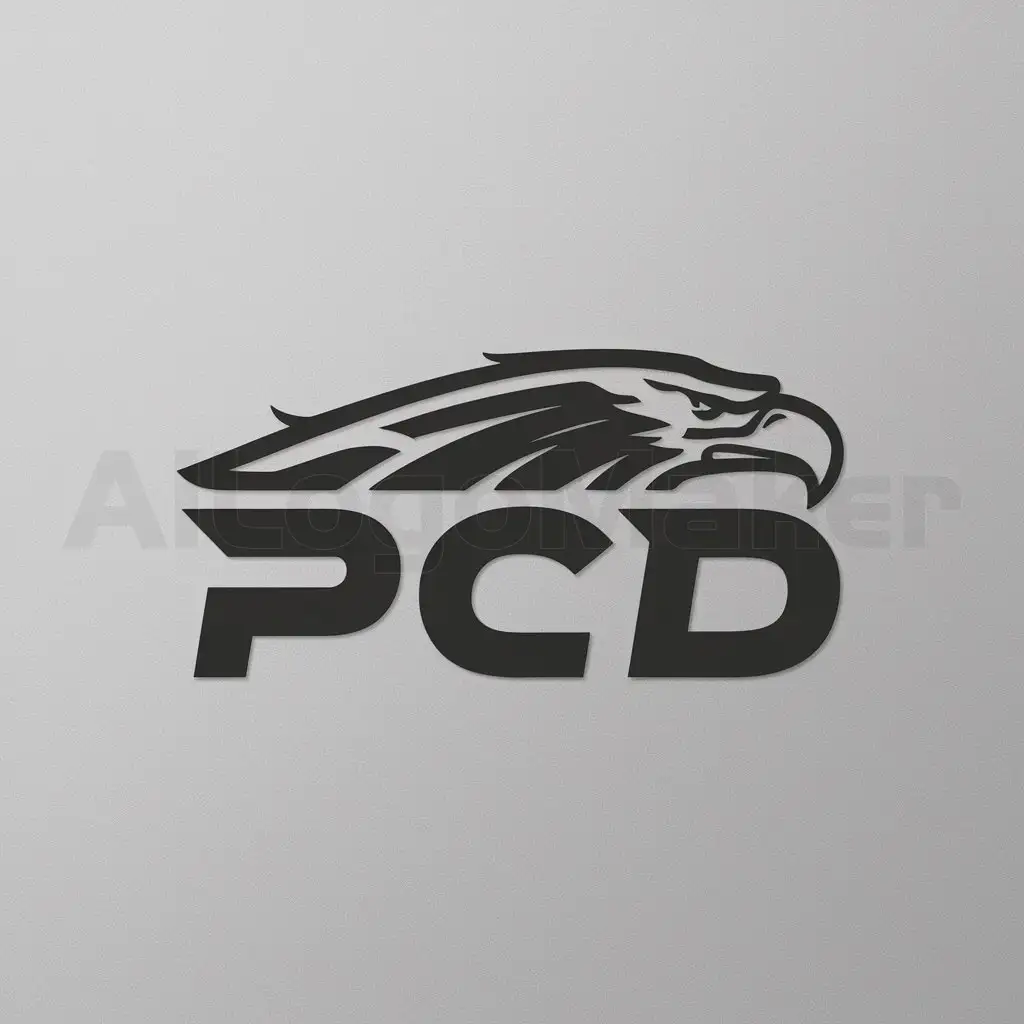a logo design,with the text "PCD", main symbol:Guerrero aguila,Moderate,be used in Others industry,clear background