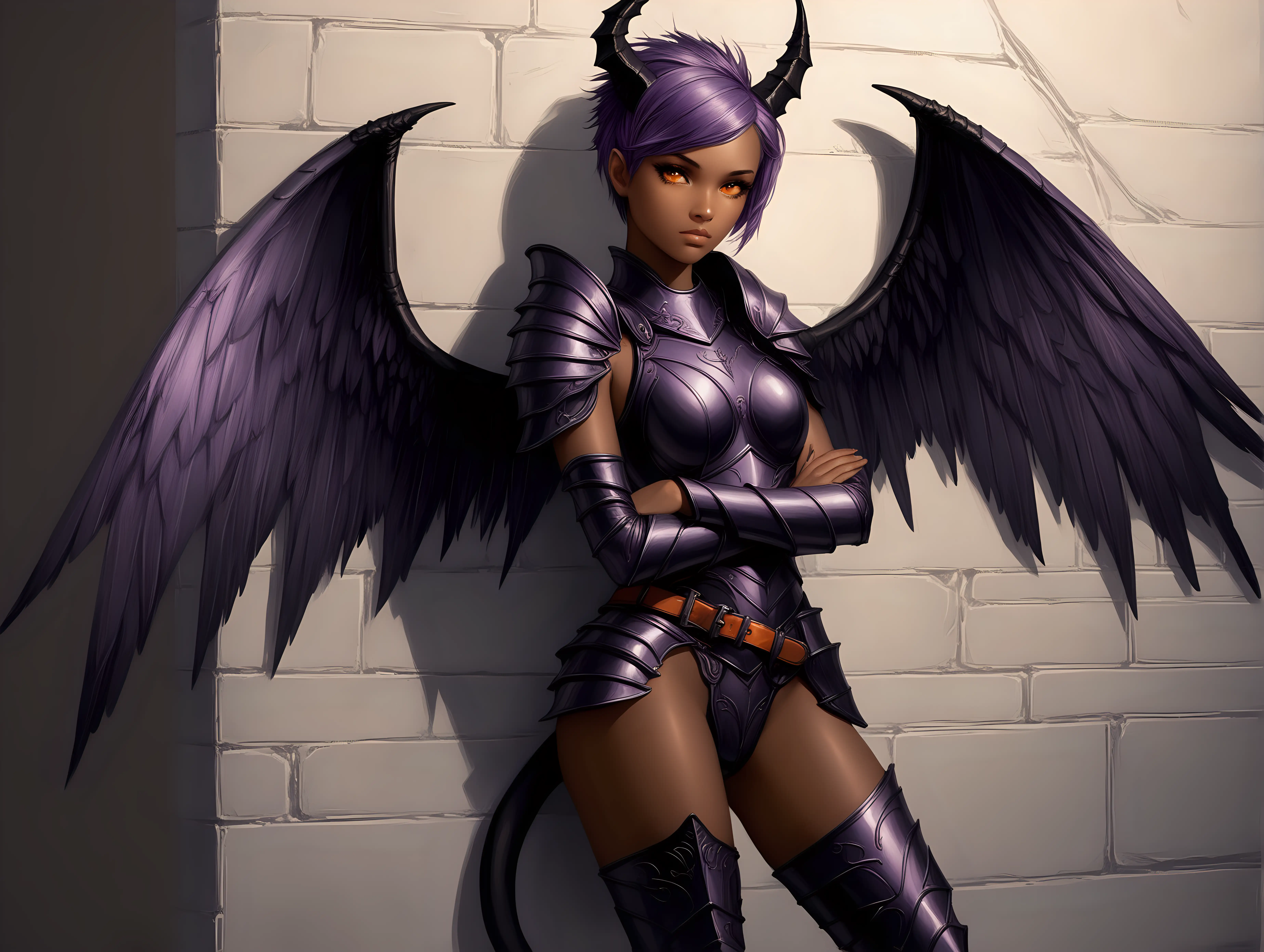 Fantasy-Sukub-Girl-in-Dark-Armor-with-Mohawk-and-Wings