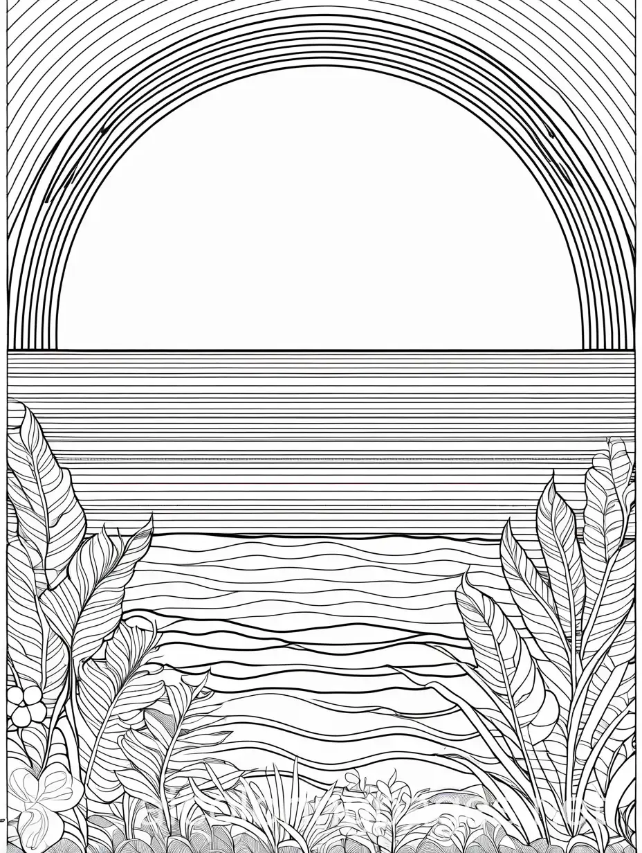 CDAP-PCAN summer, Coloring Page, black and white, line art, white background, Simplicity, Ample White Space. The background of the coloring page is plain white to make it easy for young children to color within the lines. The outlines of all the subjects are easy to distinguish, making it simple for kids to color without too much difficulty