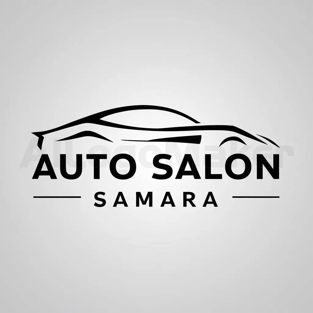 LOGO-Design-for-Auto-Salon-Samara-Sleek-Car-Dealership-Emblem