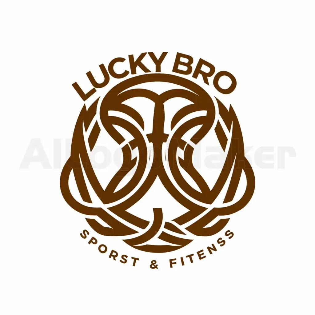 a logo design,with the text "luckybro", main symbol:Basketball,complex,be used in Sports Fitness industry,clear background