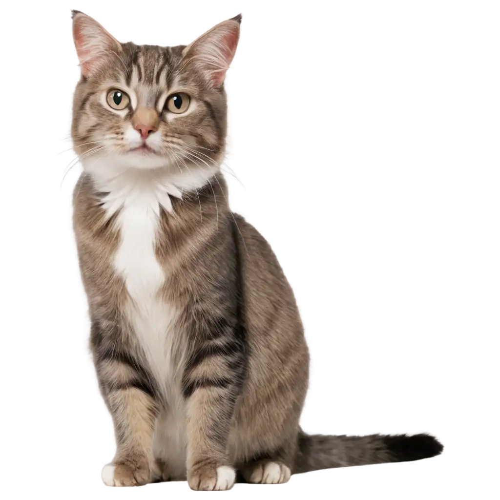 Exquisite-Cat-Illustration-in-PNG-Format-Bringing-Feline-Elegance-to-Life