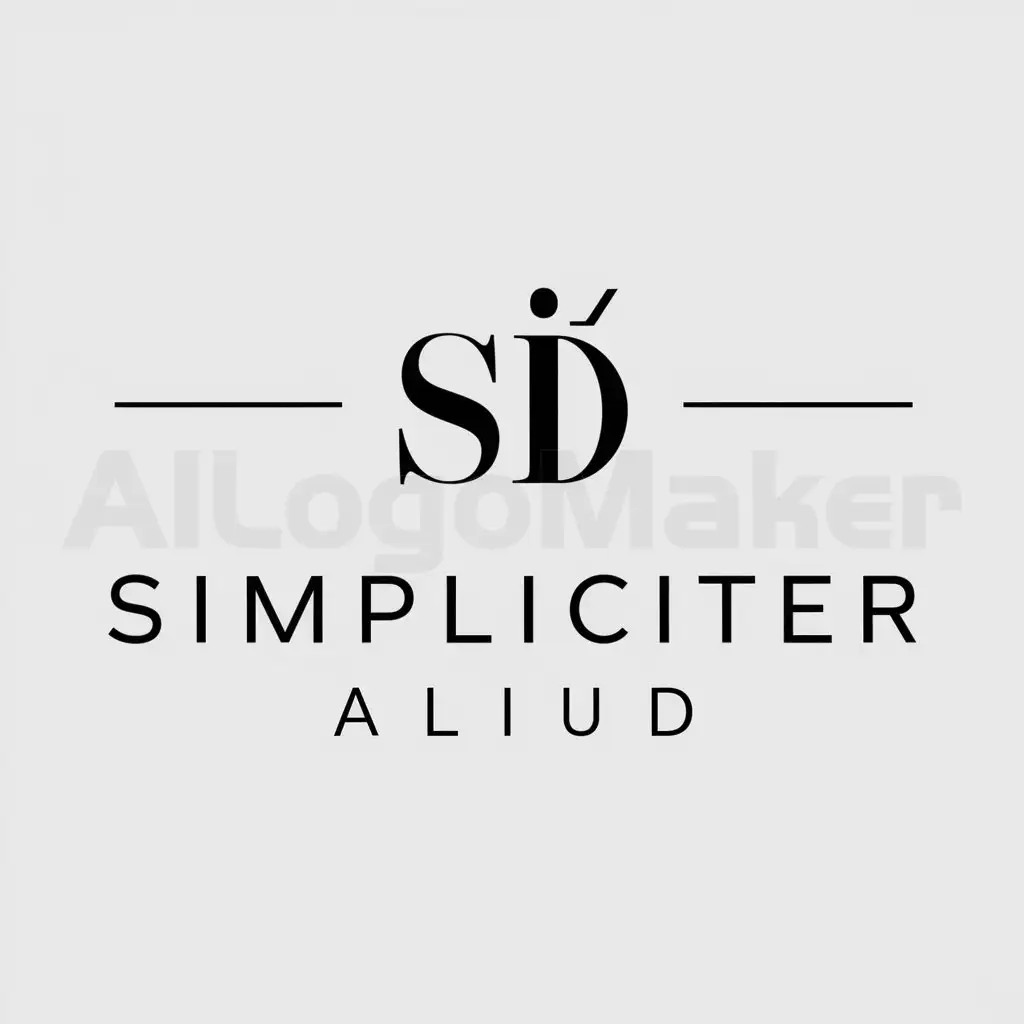 a logo design,with the text "simply different", main symbol:Simpliciter Aliud,complex,be used in Retail industry,clear background