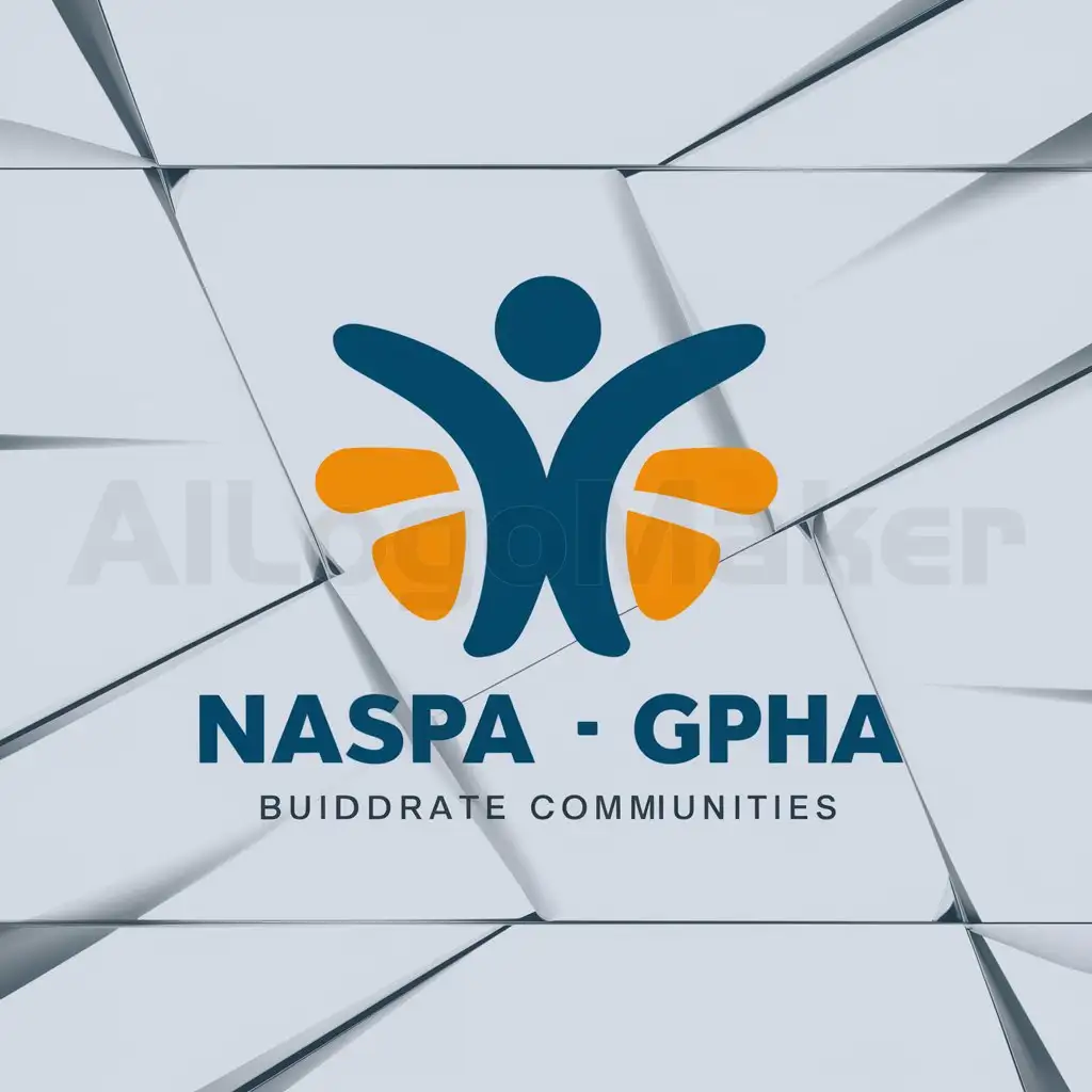 a logo design,with the text "NASPA - GPHA, TAKORADI", main symbol:Human, people, community, helping others , social services,Moderate,be used in Others industry,clear background