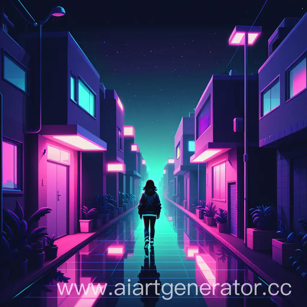 Pixel-Art-Cover-Walk-with-You-All-Night-in-LoFi-Deep-House-Style