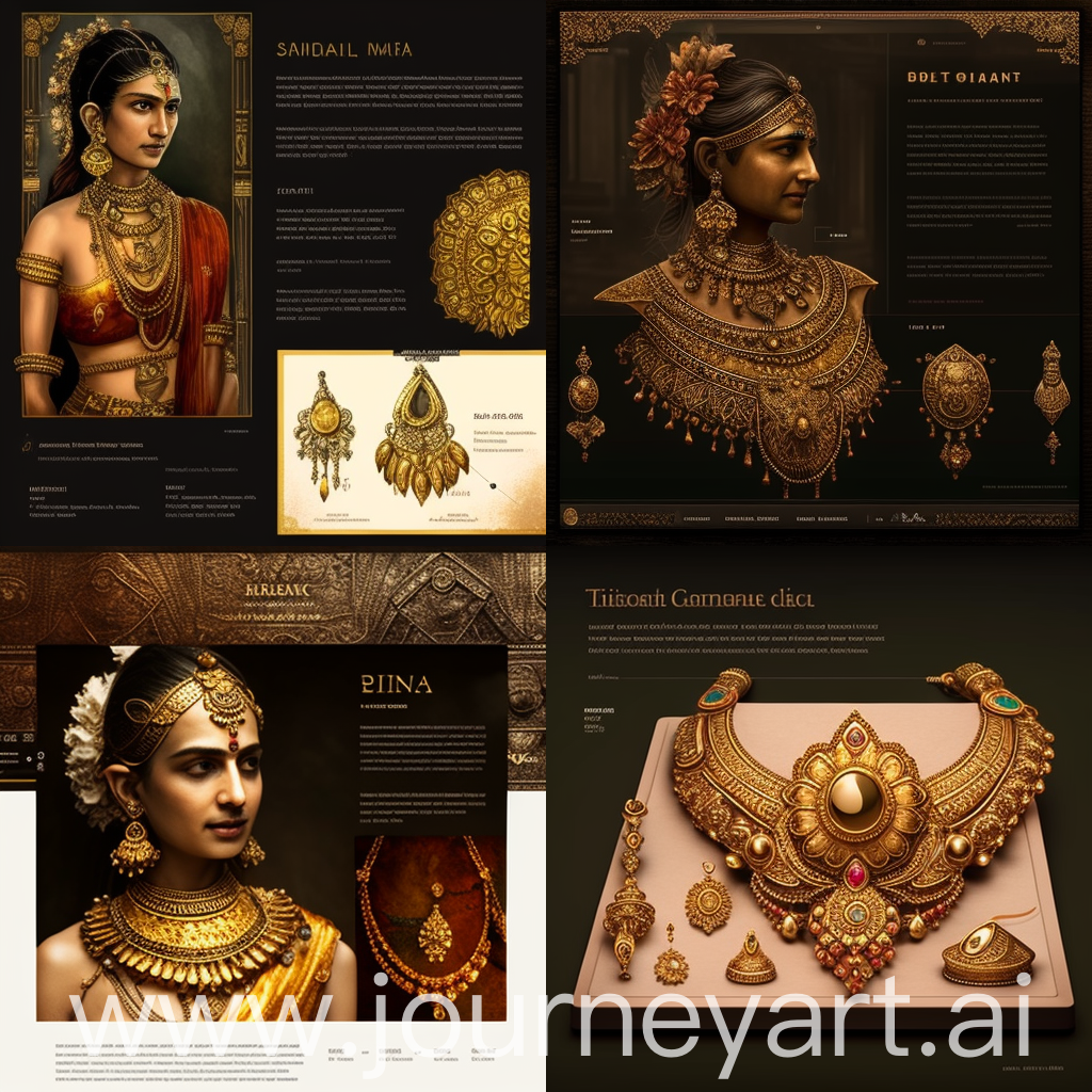 imagine ancient indian gold jewellery , return to sita rama, ui ,ux, ui/ux, website