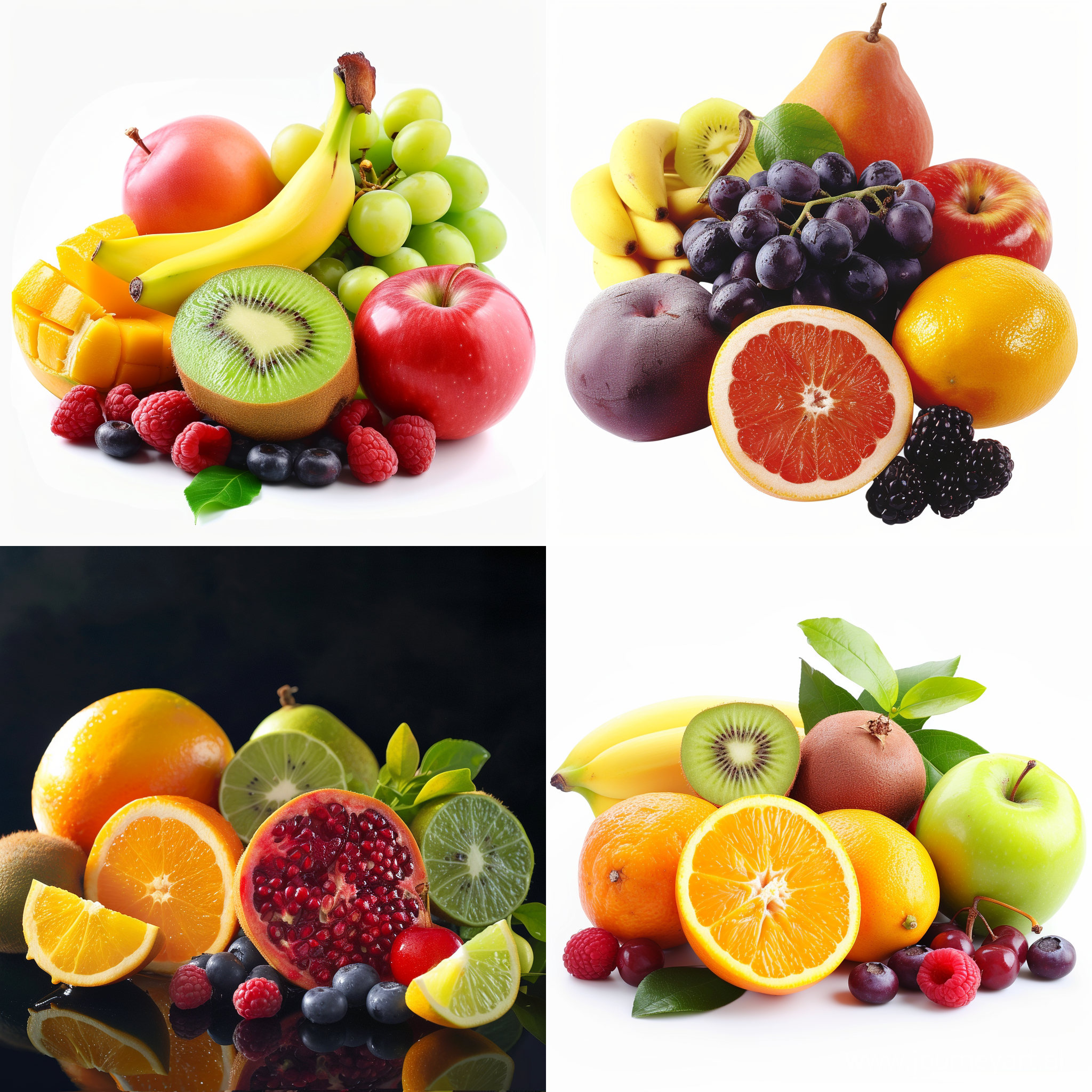 Реалистичное фото фруктов