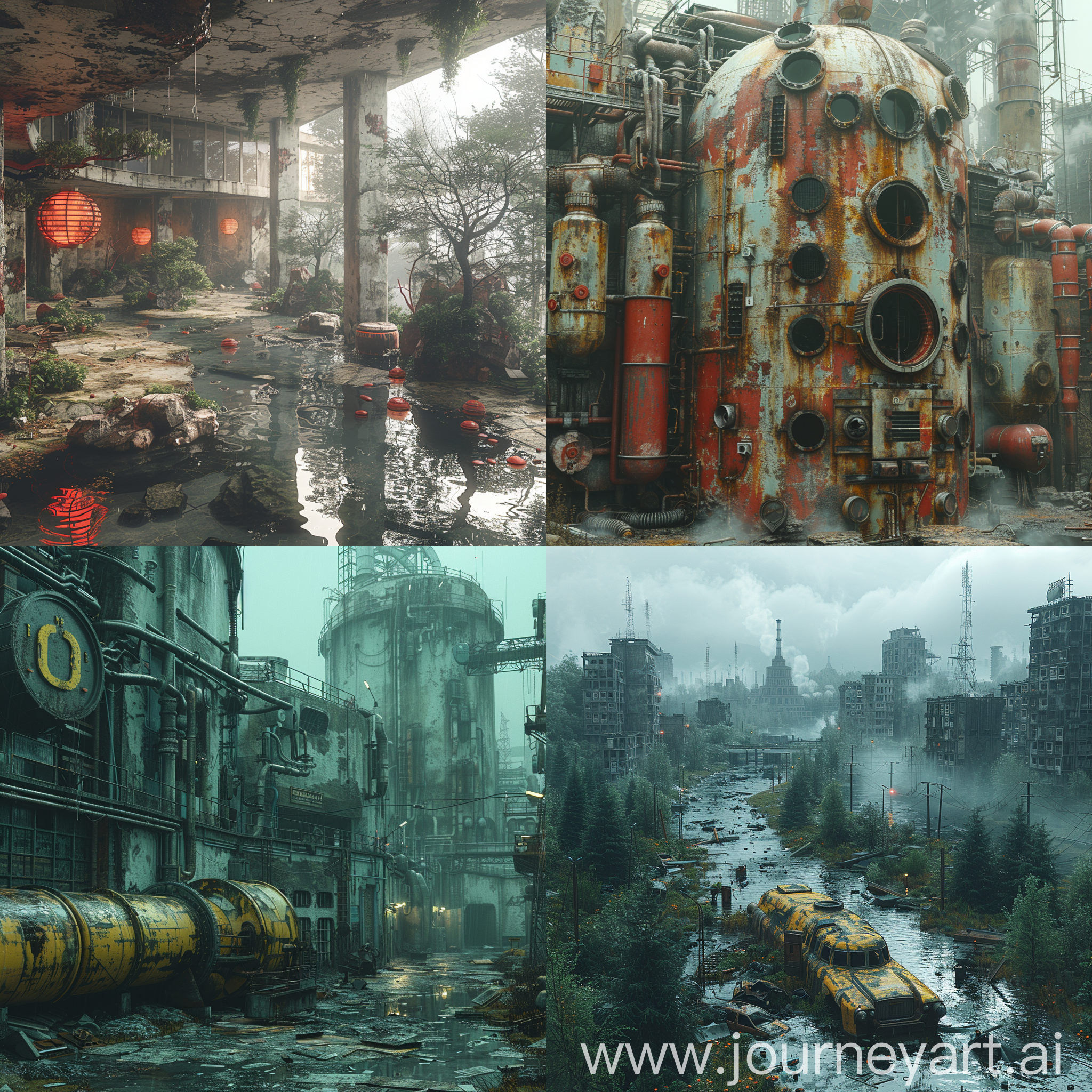 Ultramodern, futuristic Chernobyl, Deus Ex, far future, utopia, octane render --stylize 1000