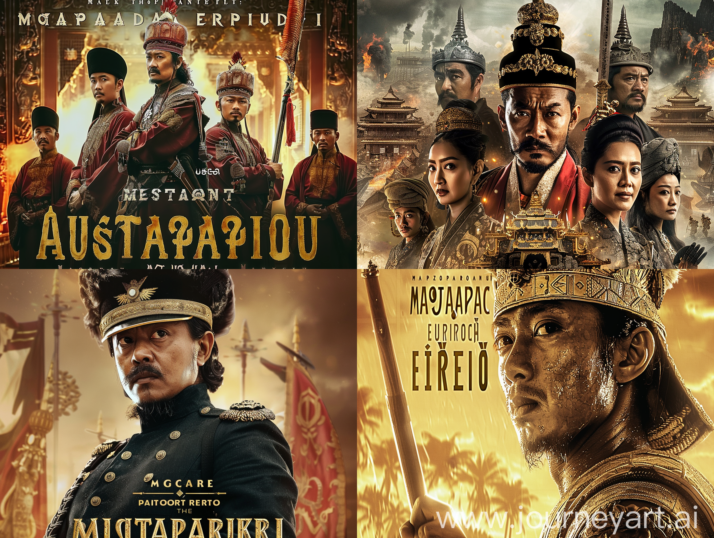 Make a poster for the Indonesian film Majapahit Empire