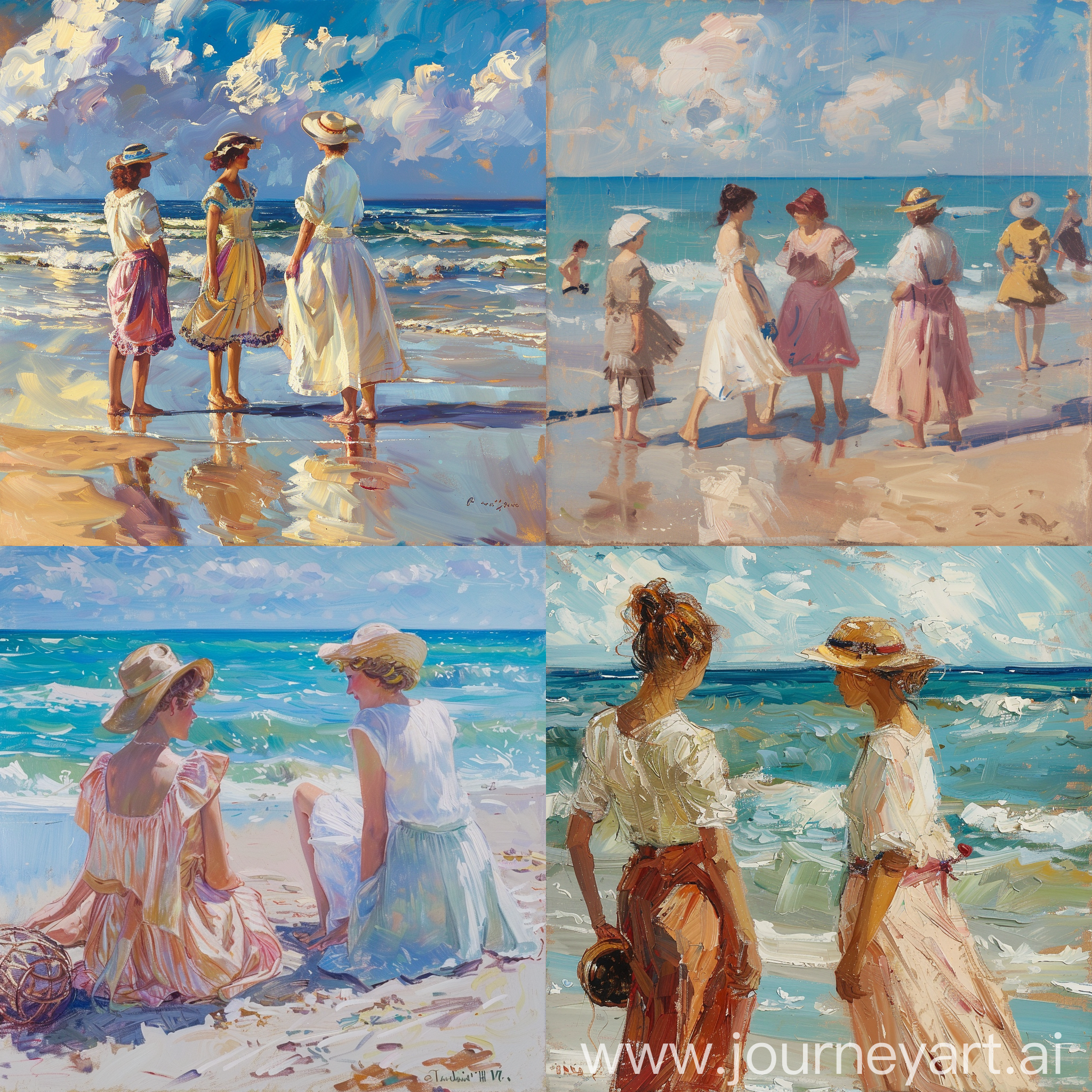 Women on the beach