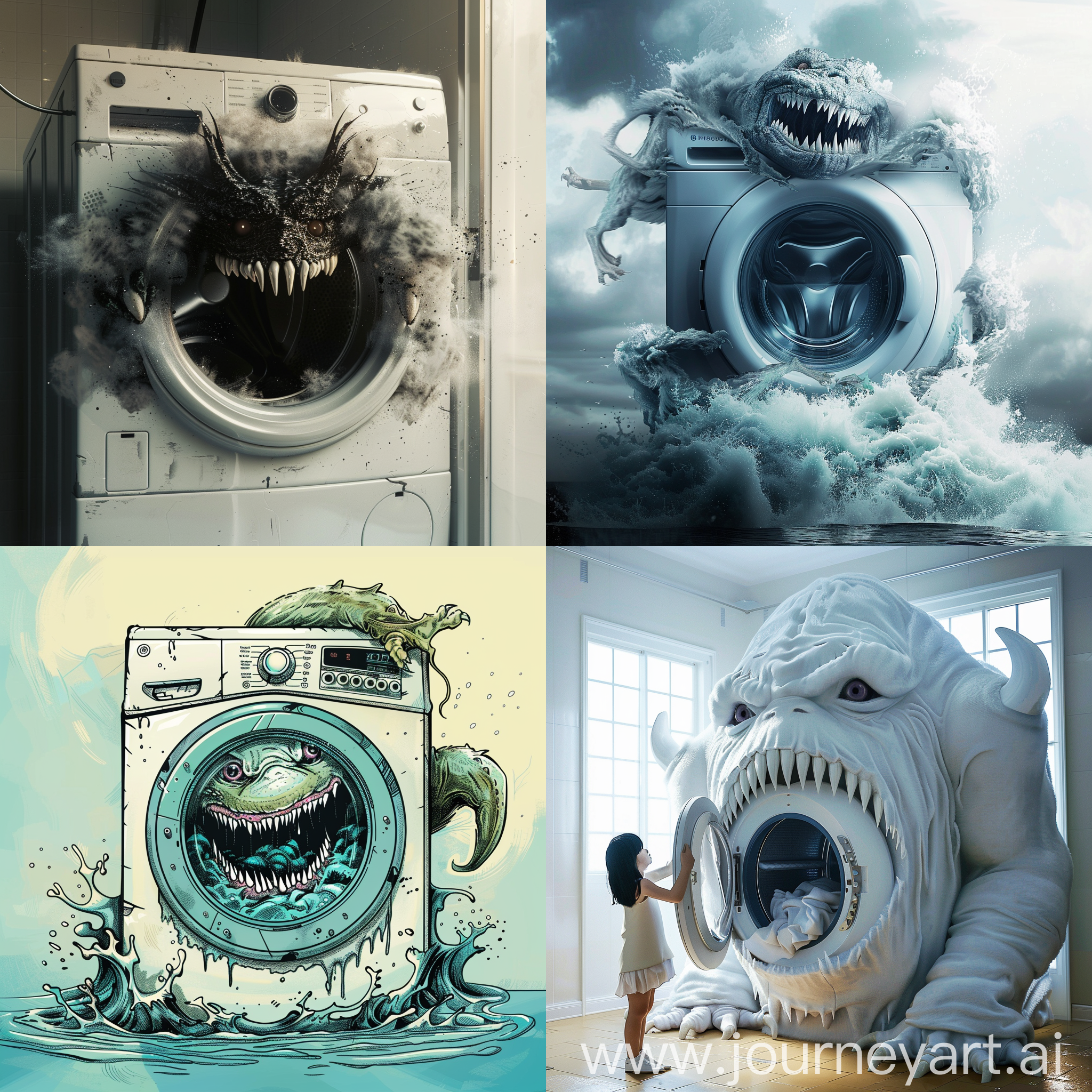 washing machine monster as a world devourer

