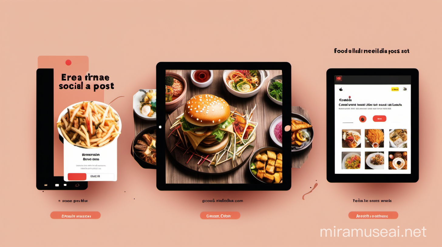 create social media post for food restaurant