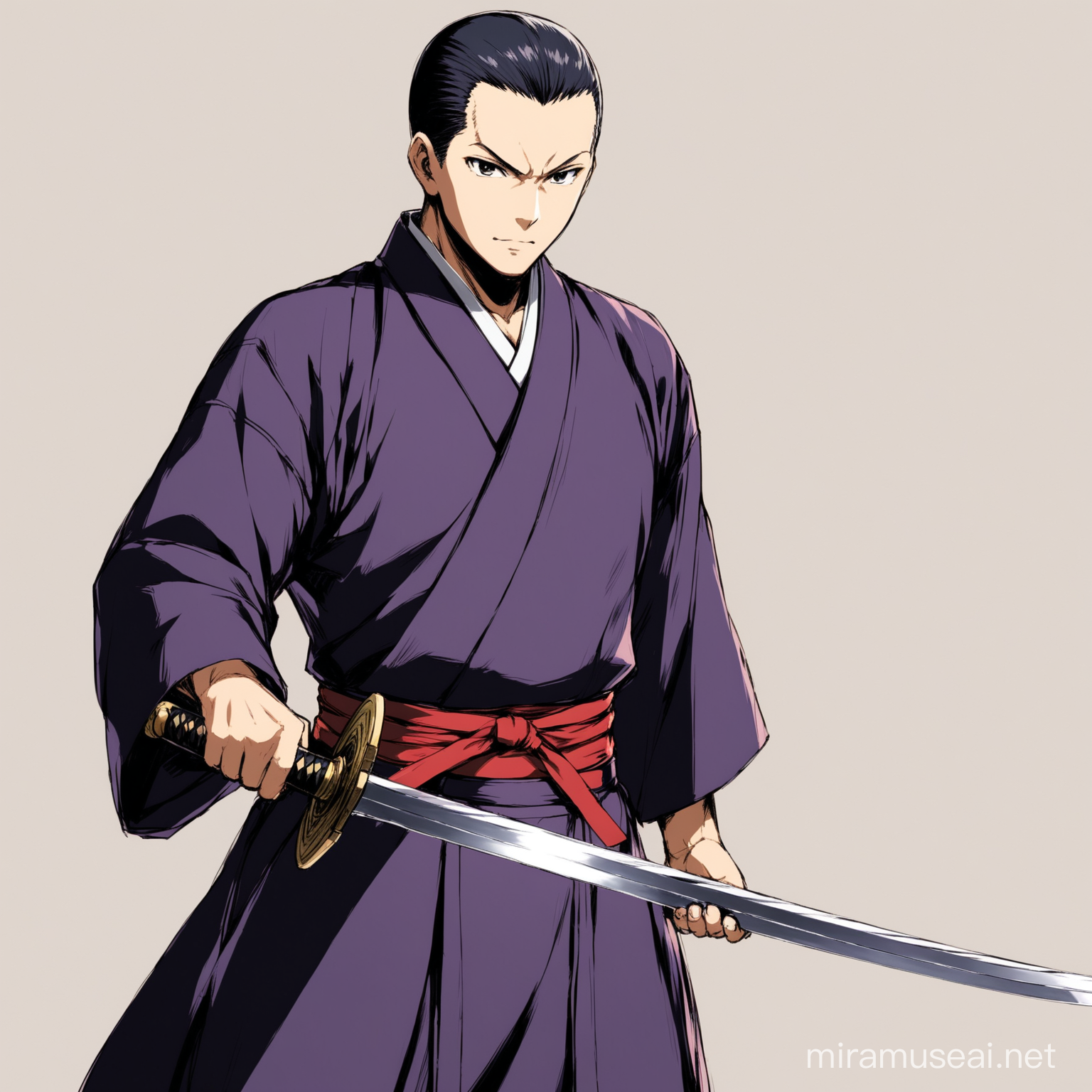 toji from jujustu kaisen holding a sword