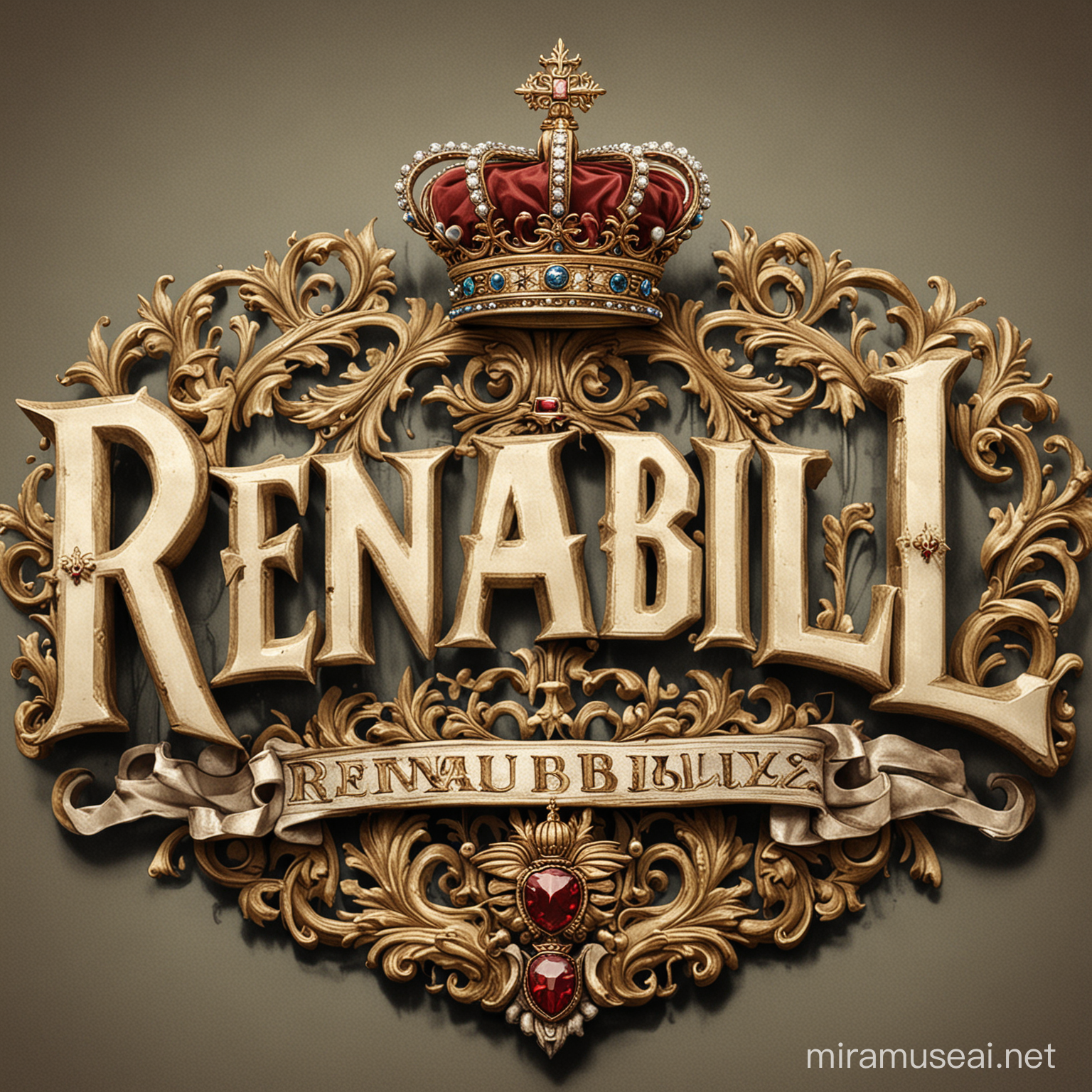 Reinabullz logo name with imperial state crown above it 