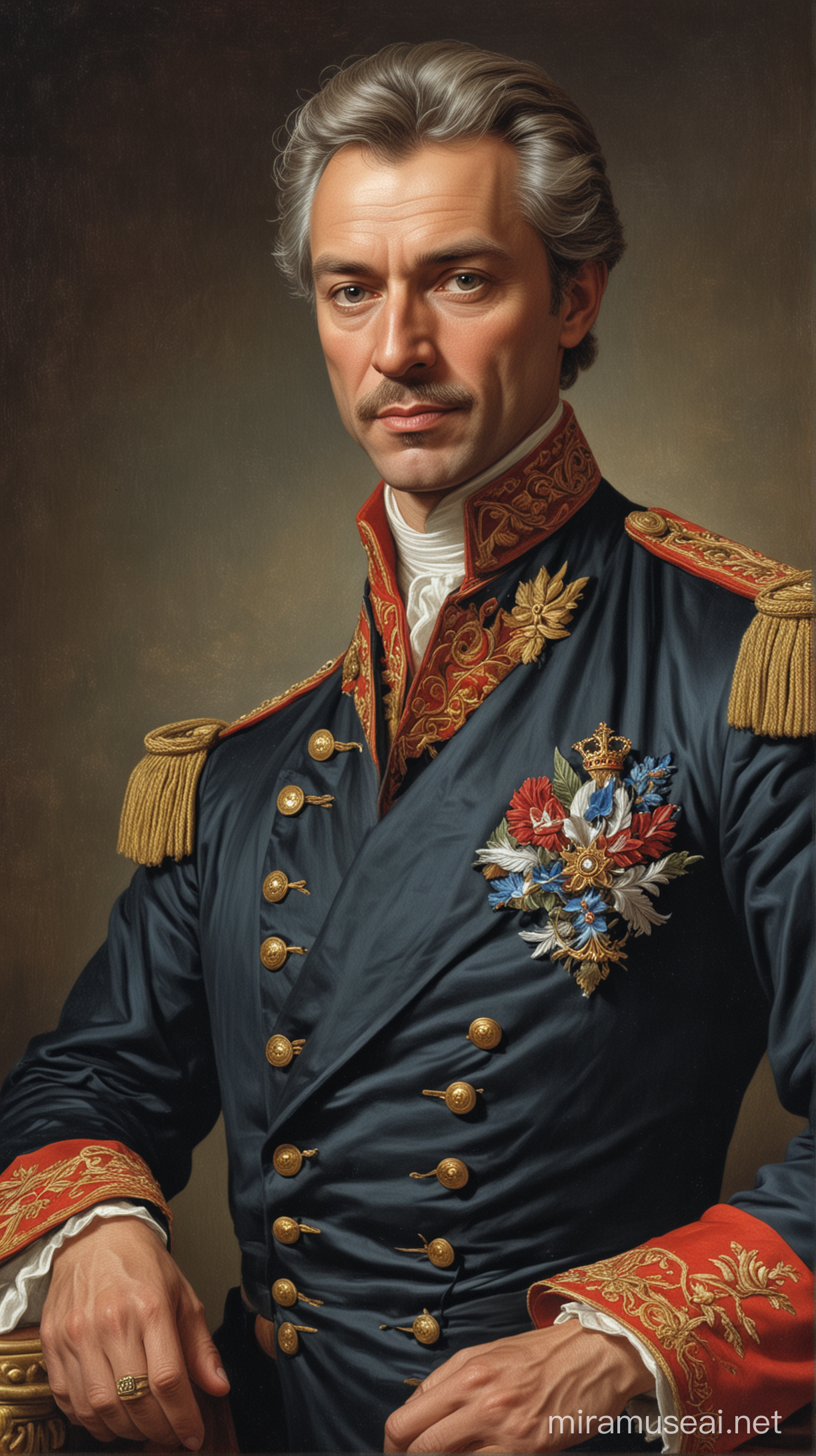 Portrait of Prince Vasiliy Kuragin Aged 55 from War and Peace