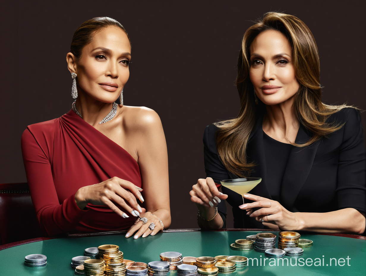 Jennifer Lopez and Angelina Jolie 