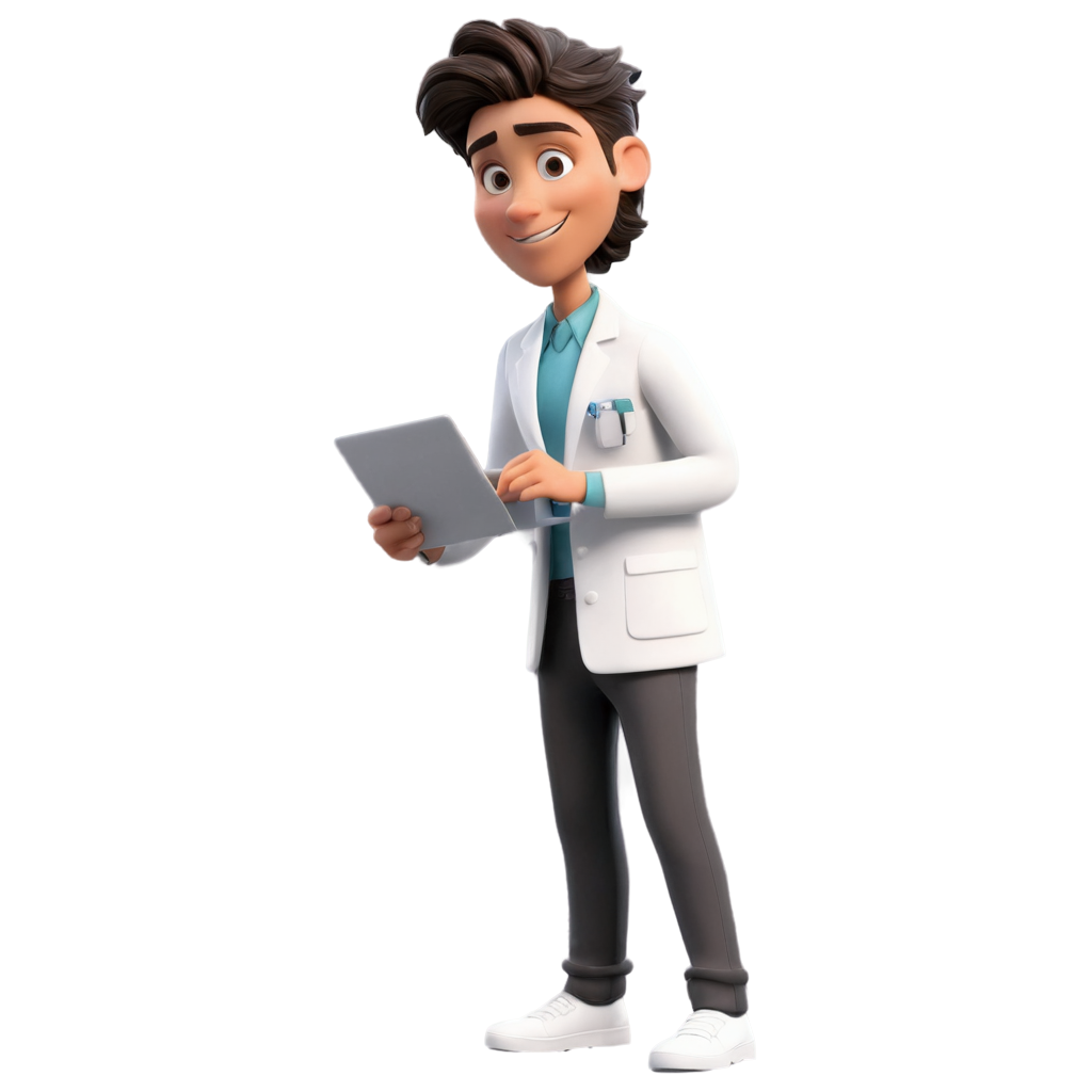 lab technician animation
