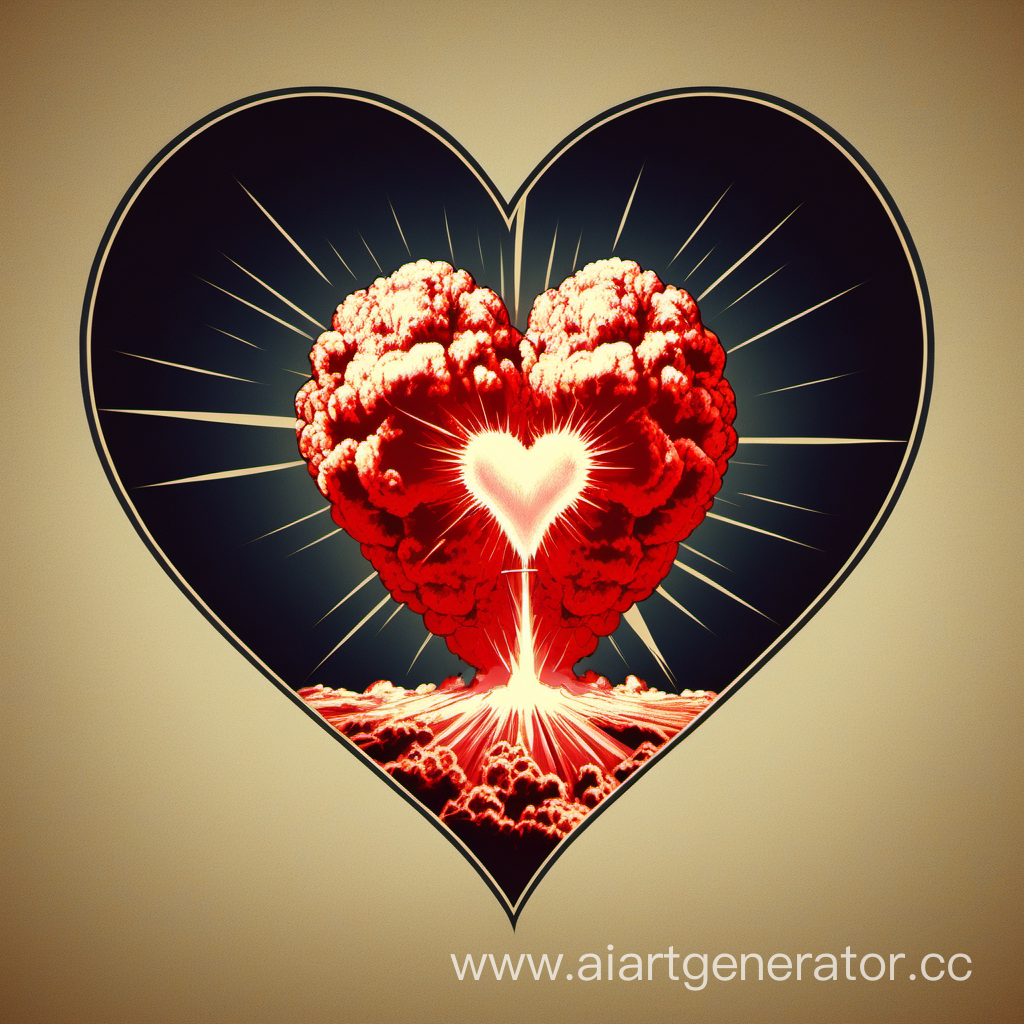 ядерный взрыв в форме сердечка