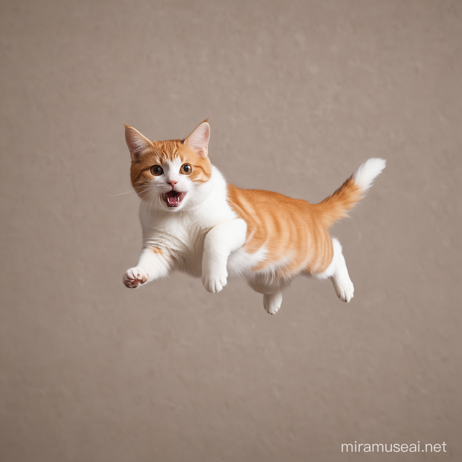 un gato volador

