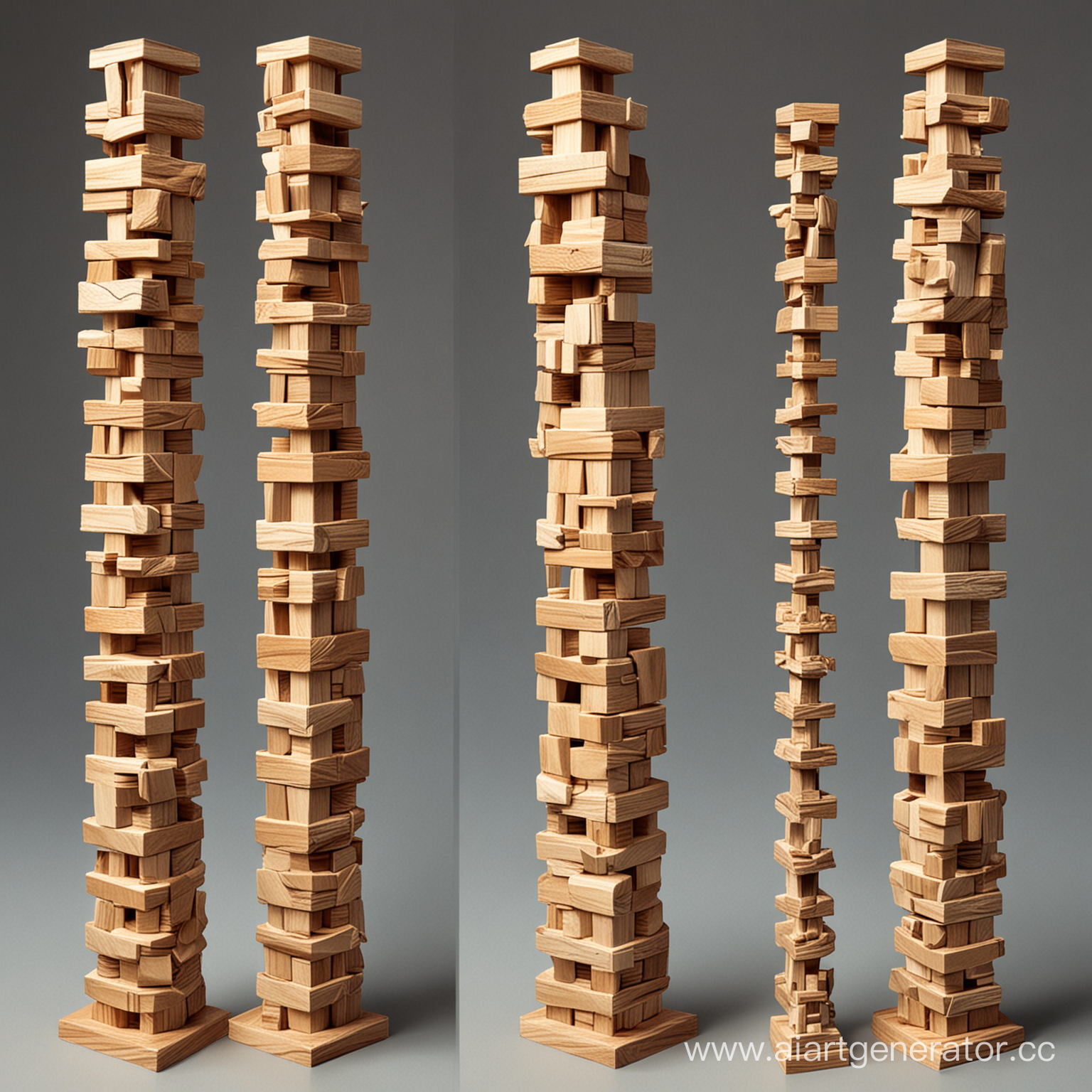разнообразные башни для уровней в игре дженга, разнообразные башни необычные