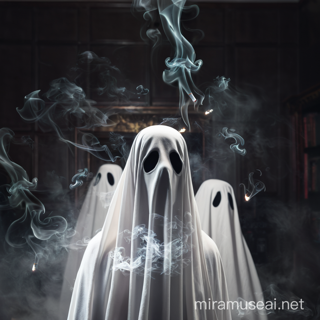 Ethereal Gathering Ghosts in a SmokeFilled Room