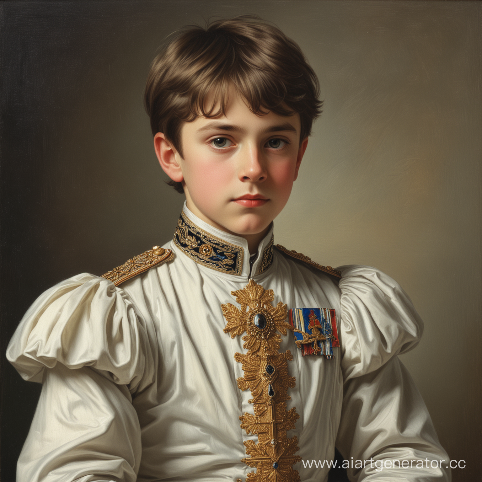 Портрет цесаревича Алексея Николаевича, сына последнего российского императора