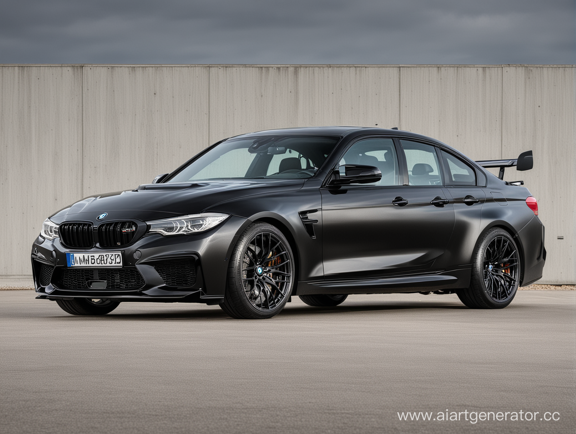 BMW M3 Competition, черная
