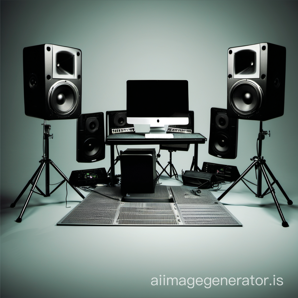 backgroung for business photo musical studio for dj


