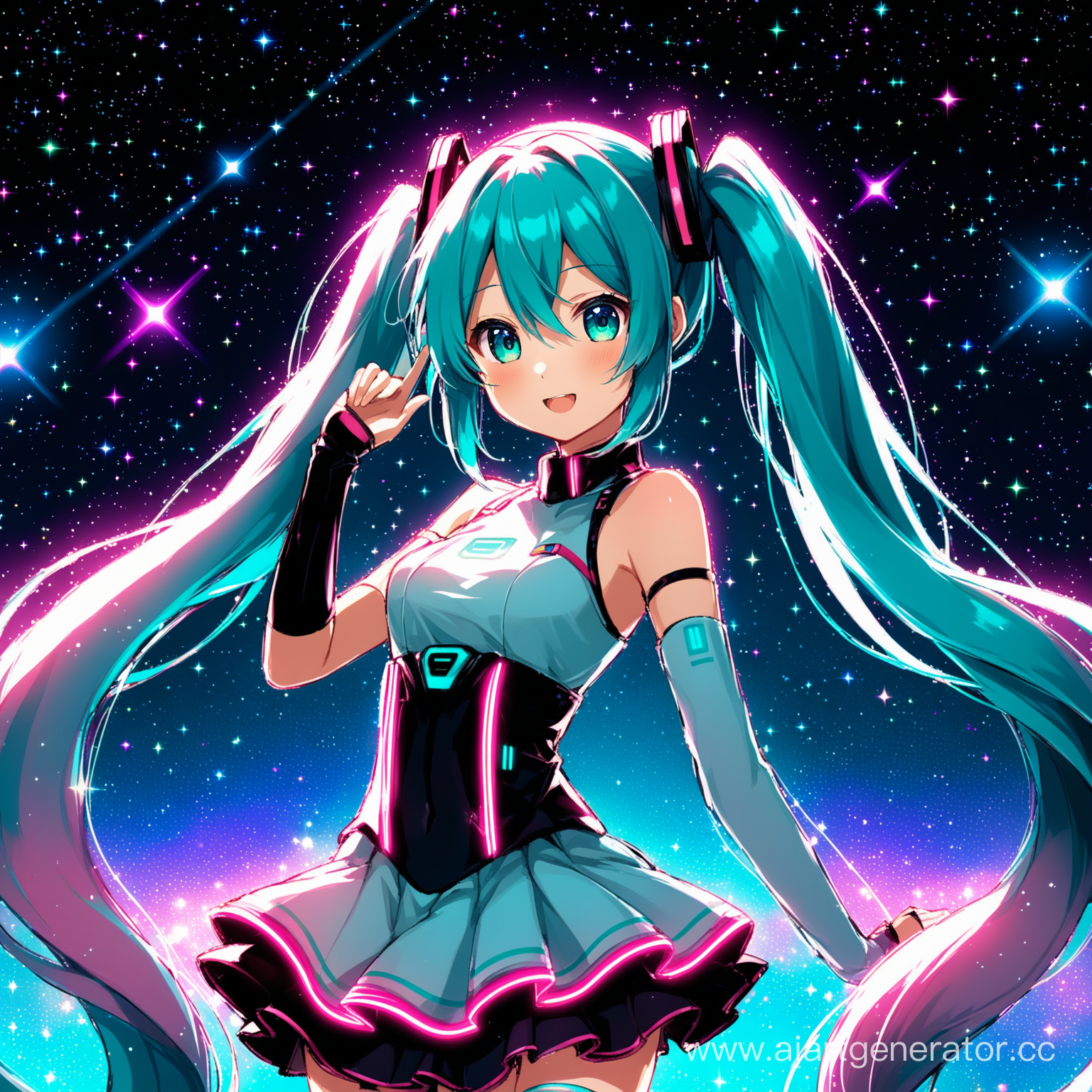 Hatsune Miku, cosmic glow