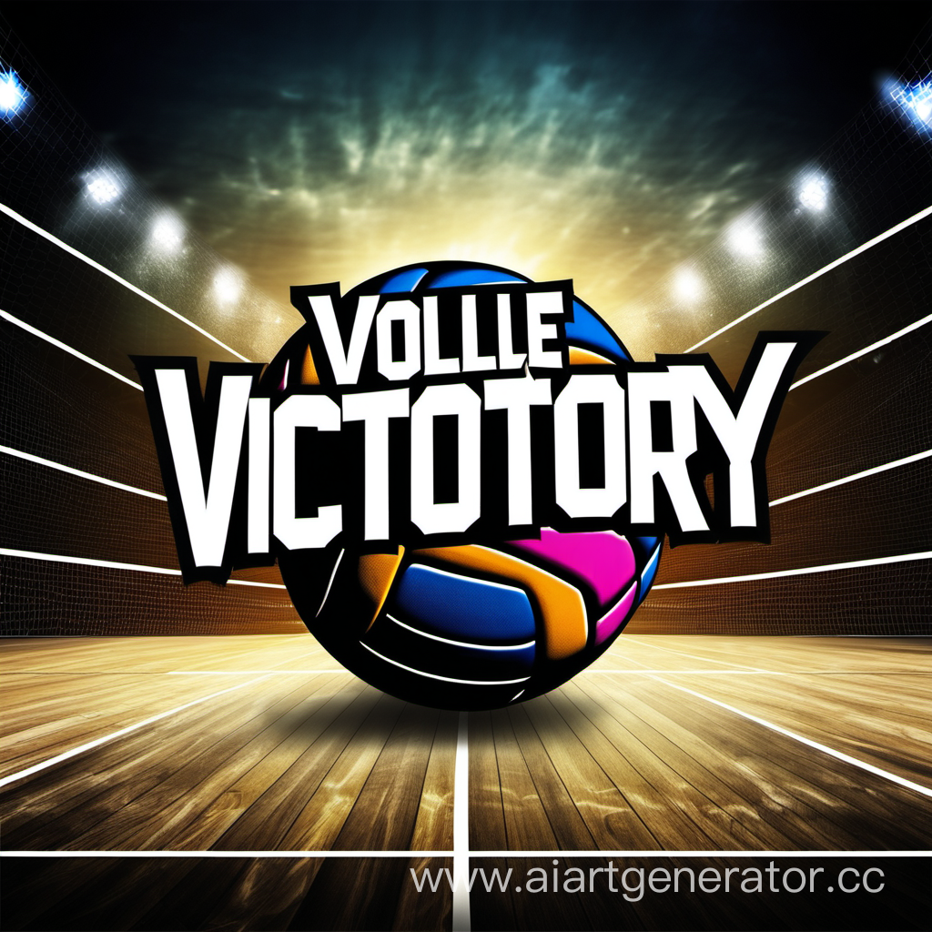 фон для онлайн магазина волеибол поставь  текст VolleyVictory
