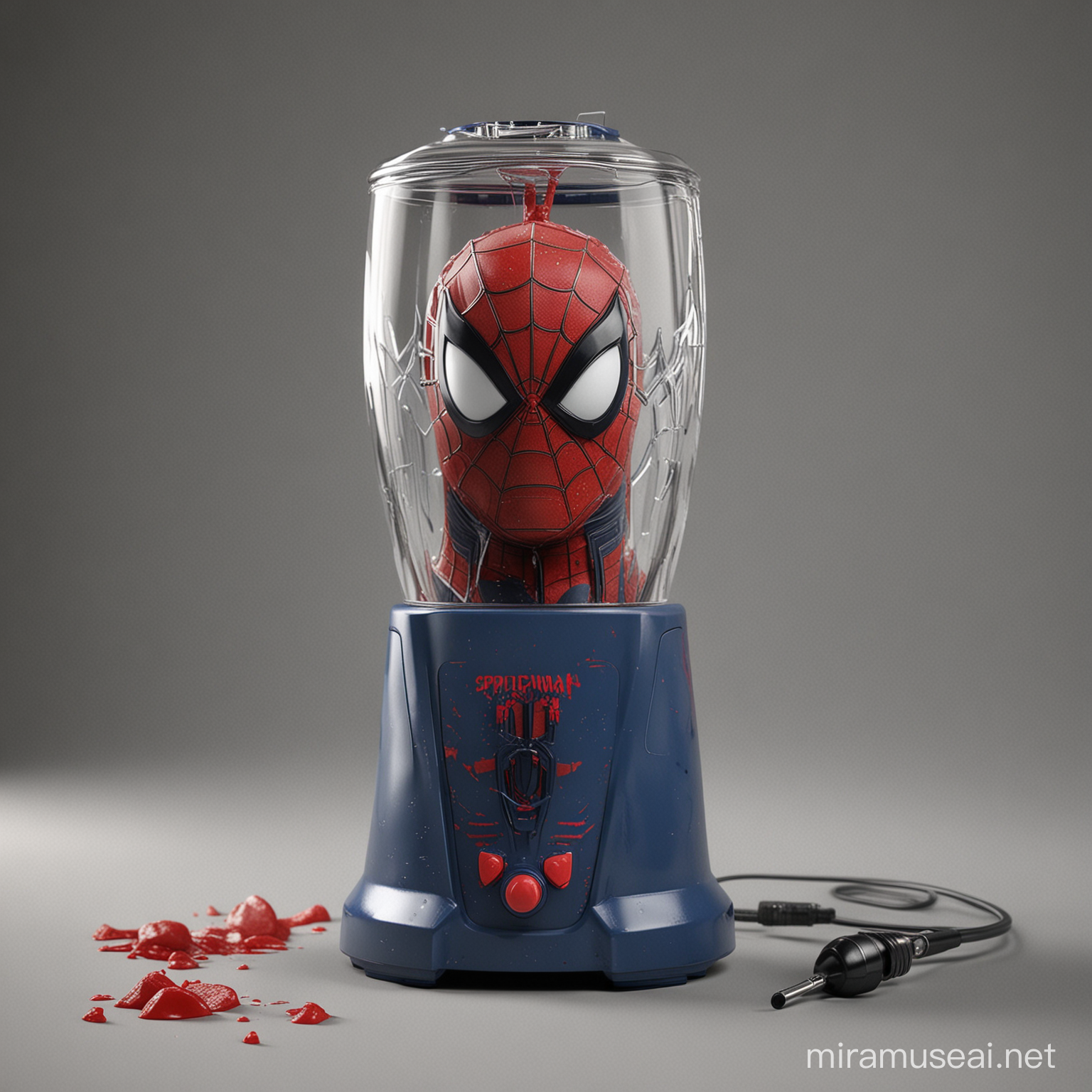 Spiderman style blender mixer 