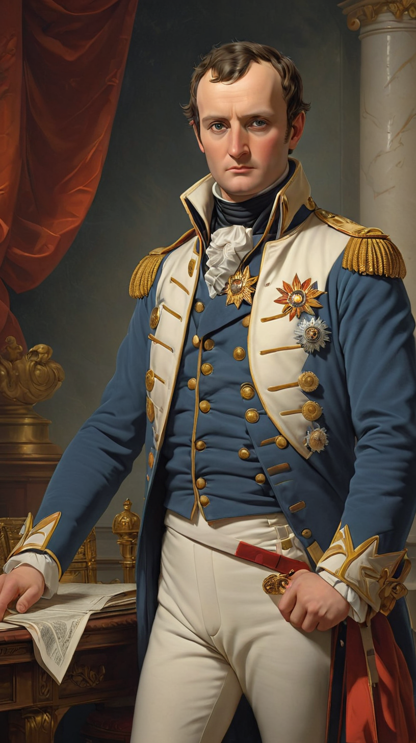 Emperor Napoleon Bonaparte Negotiating the Louisiana Purchase