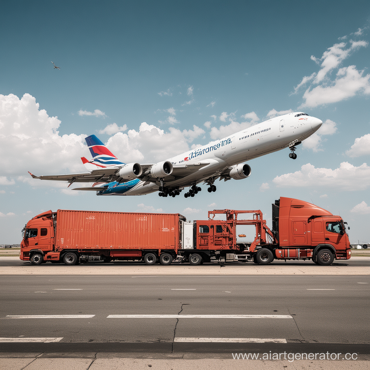 Перевозка самолетов на грузовом автомобиле