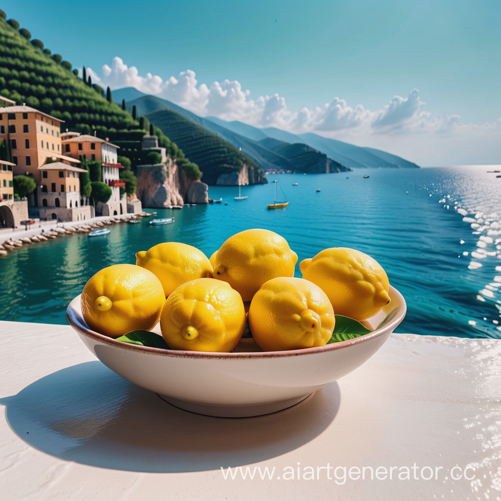 italy summer lemons sea