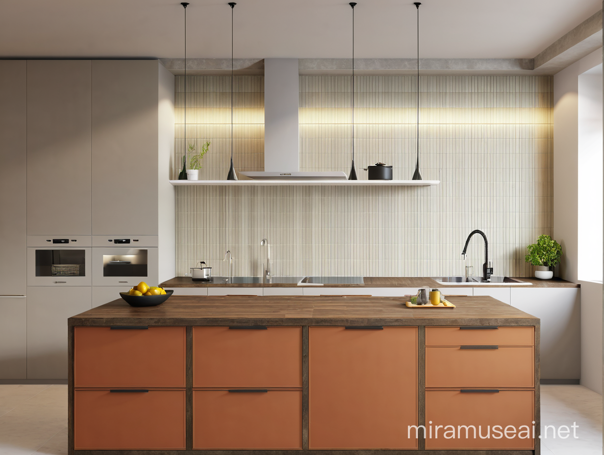 Modern Kitchen with Island Contemporary Interior Design Inspiration