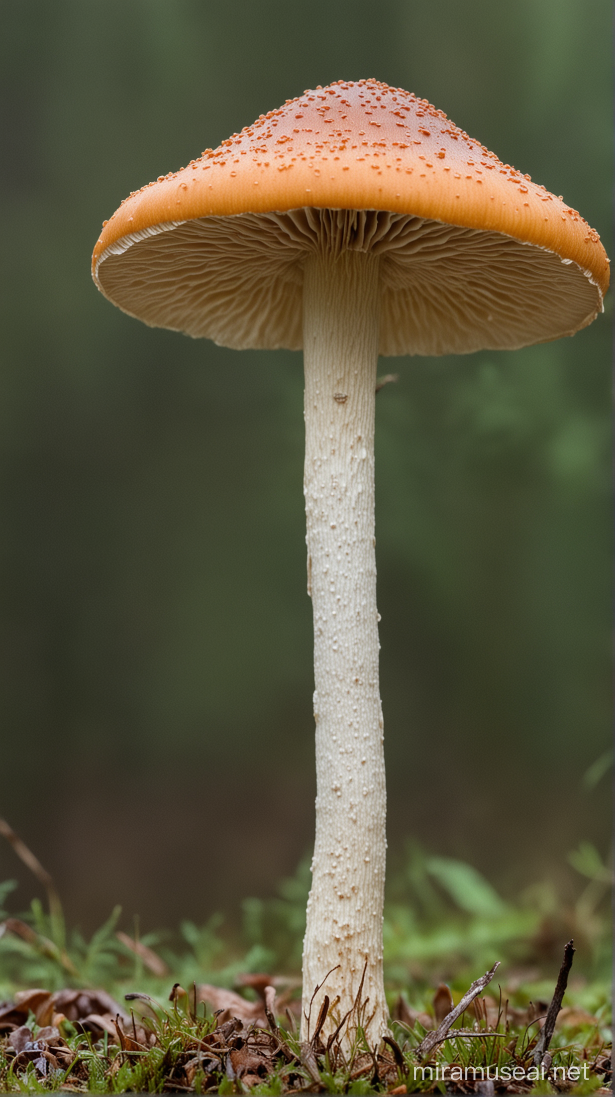 Enchanting Forest Mushroom Vibrant Fungi Amidst Lush Greenery