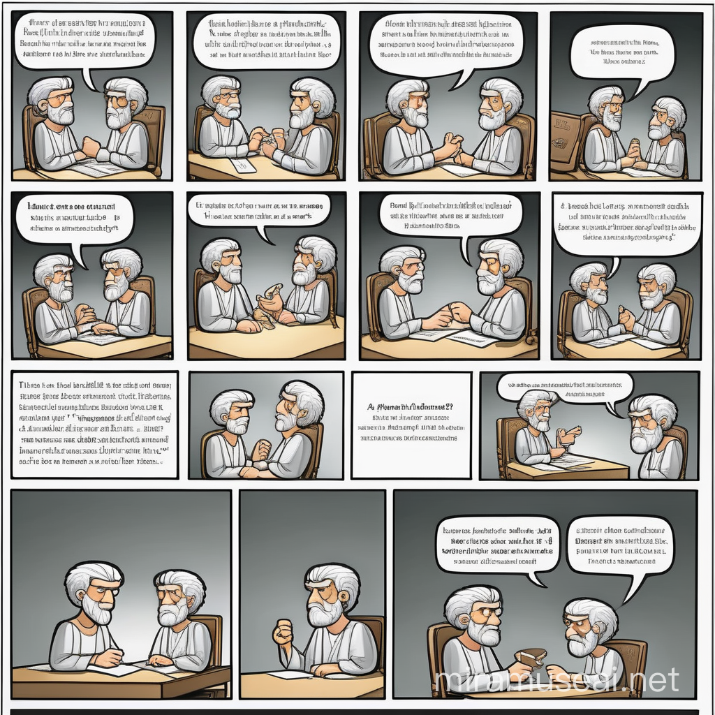 Create a comic strip illustrating how you understand Virtue Ethics of Aristotle