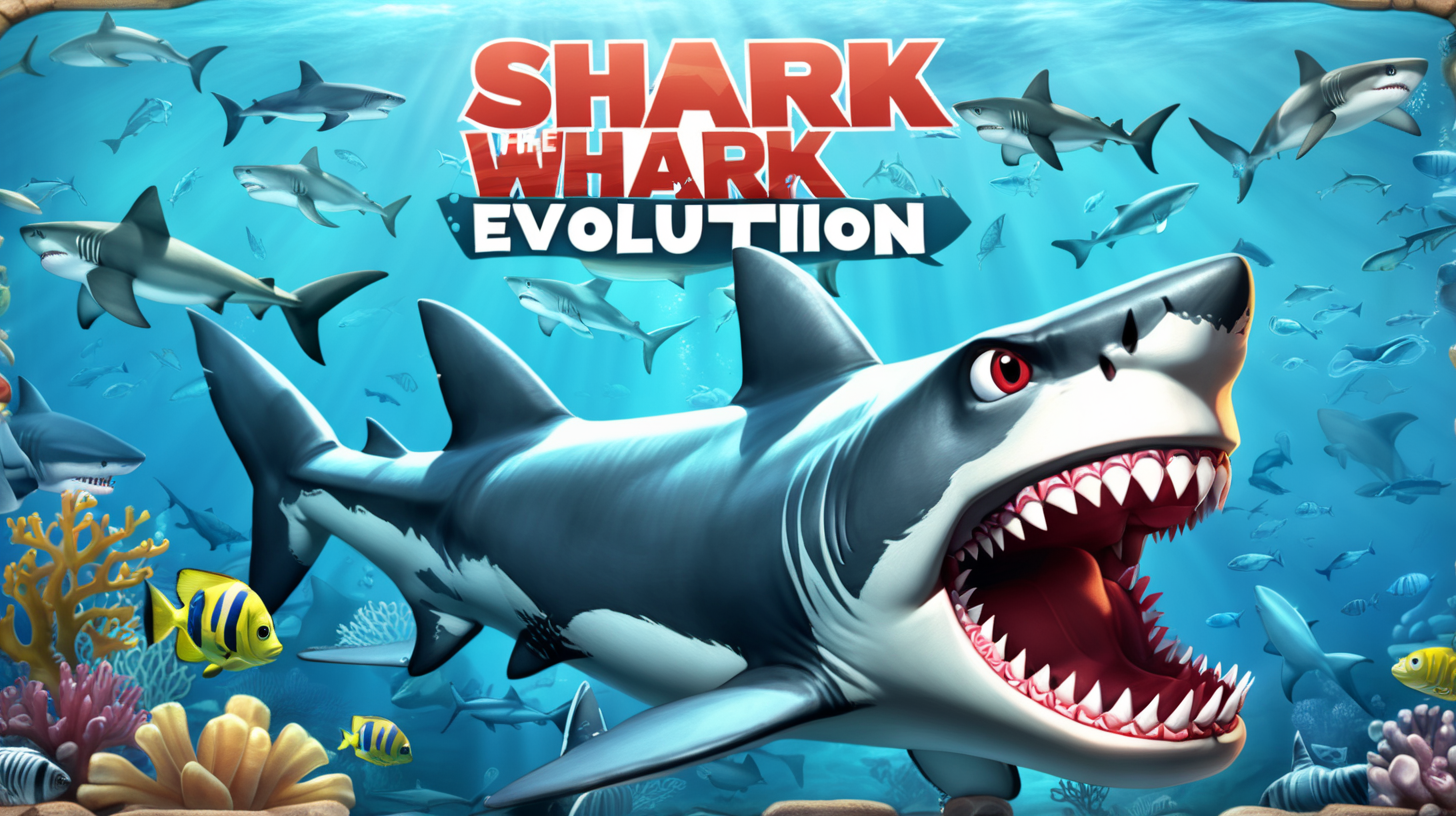 Underwater Shark Evolution Adventure Predatory Action in the Ocean