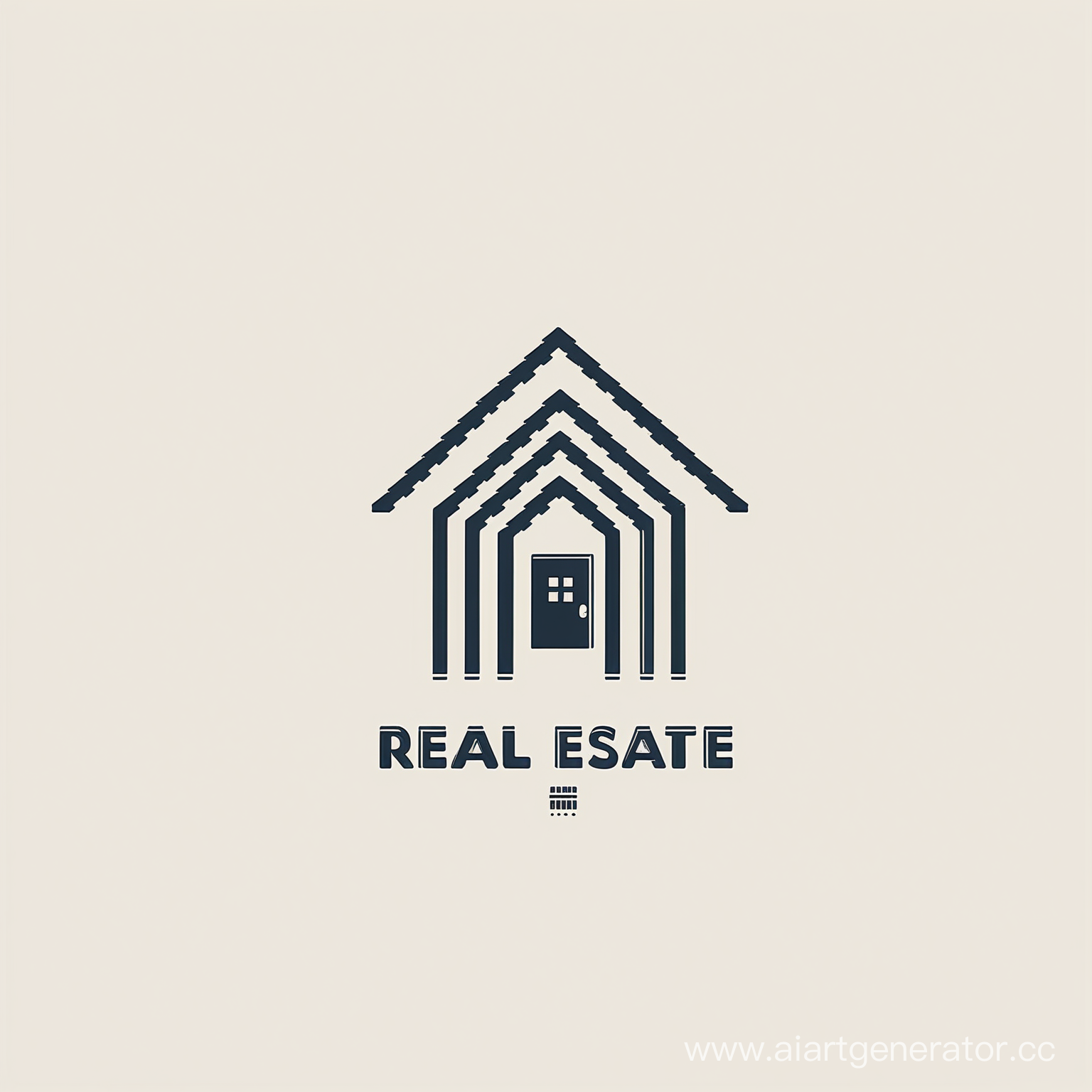 минималистичный логотип про недвижимость