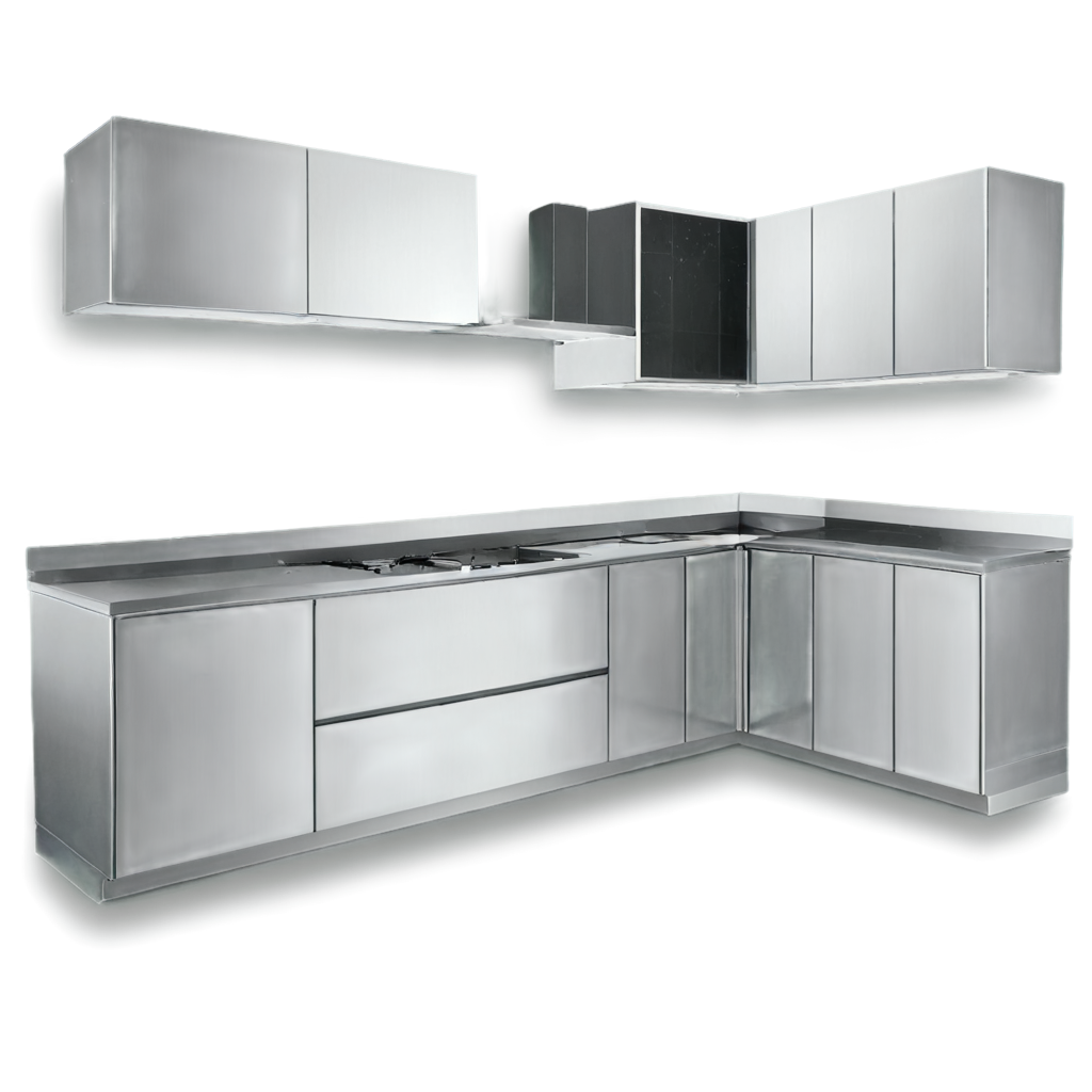 stainless steel L shape modular kitchen cabinet for indian homes
