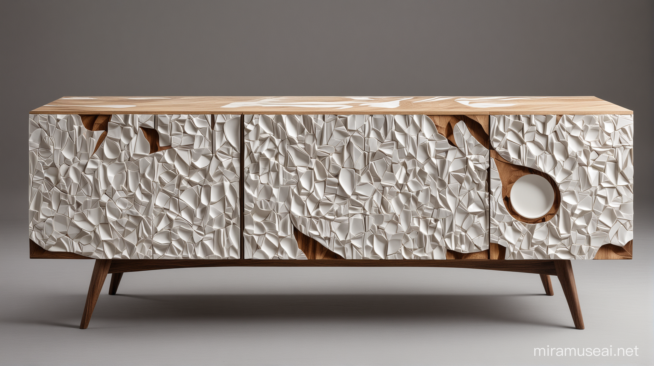 Creative Process Crafting Bespoke Modern Furniture from Ceramic Metal and Wood