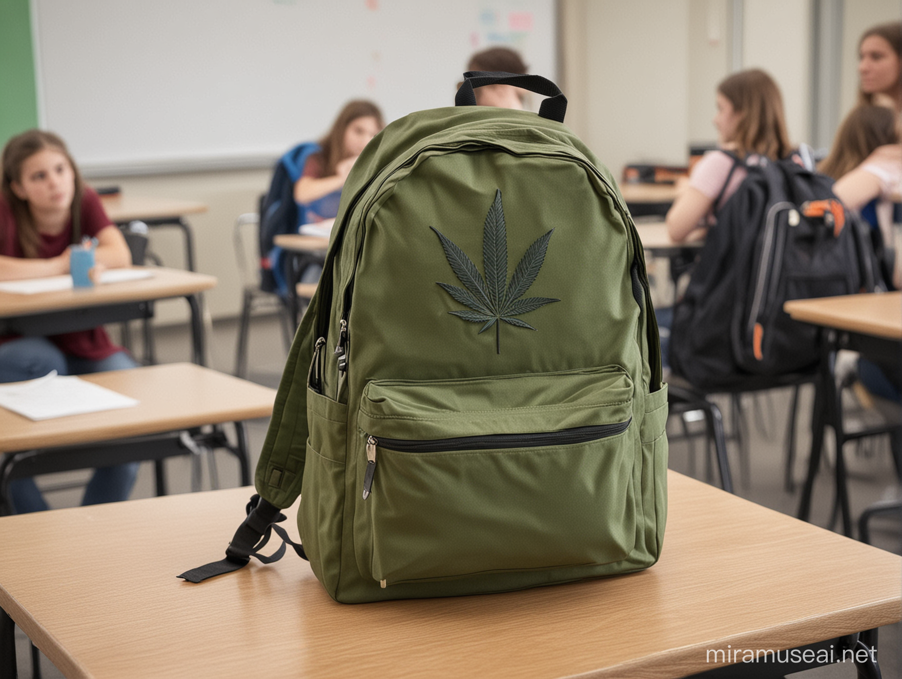 Students Discover Backpack with Marijuana in Classroom
