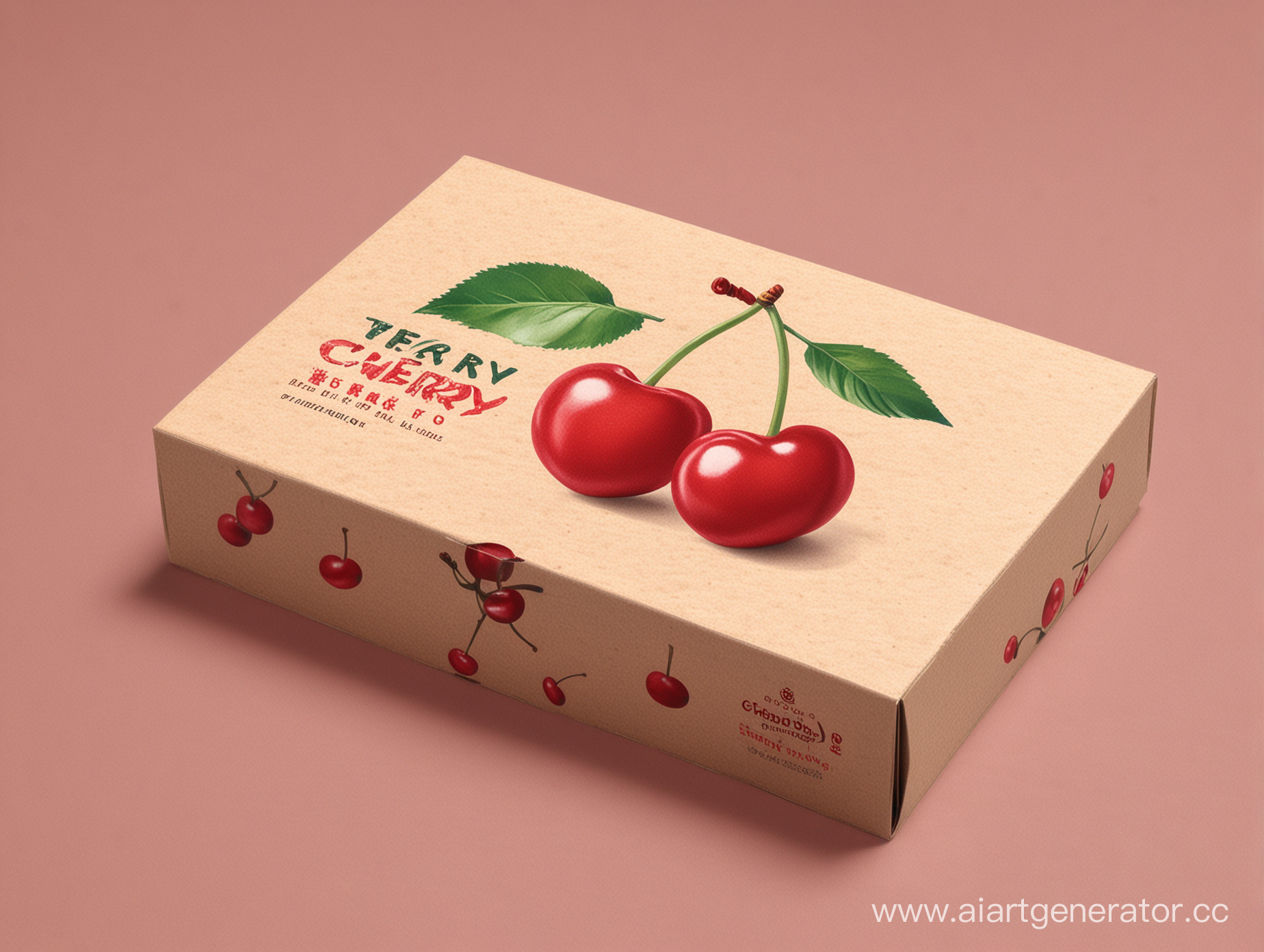 packaging design for cherry box 
