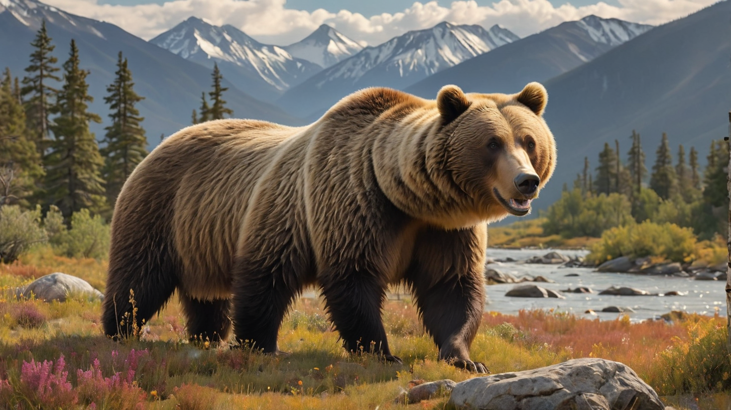 Social Justice Day Grizzly Bear Roaming Eternal Vistas