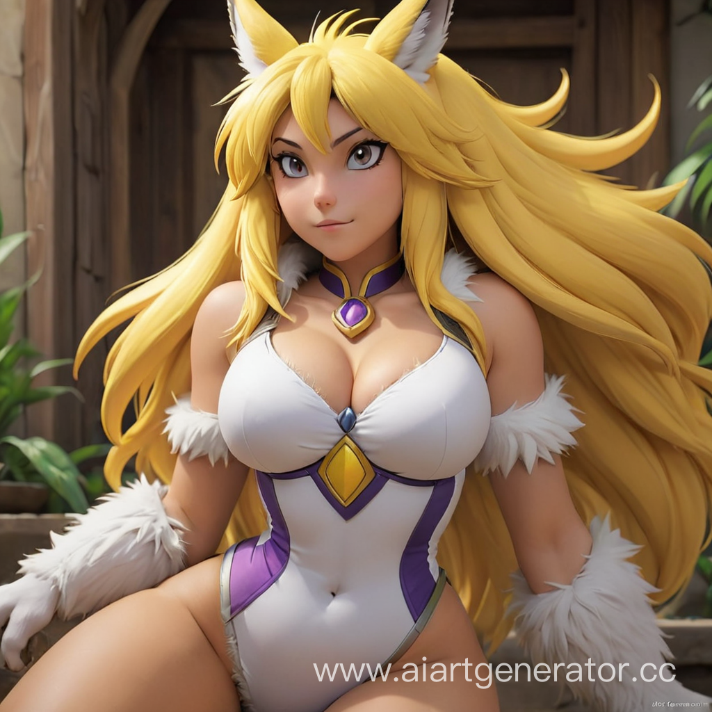 renamon, furry, anthro, huge boobs, curvy face