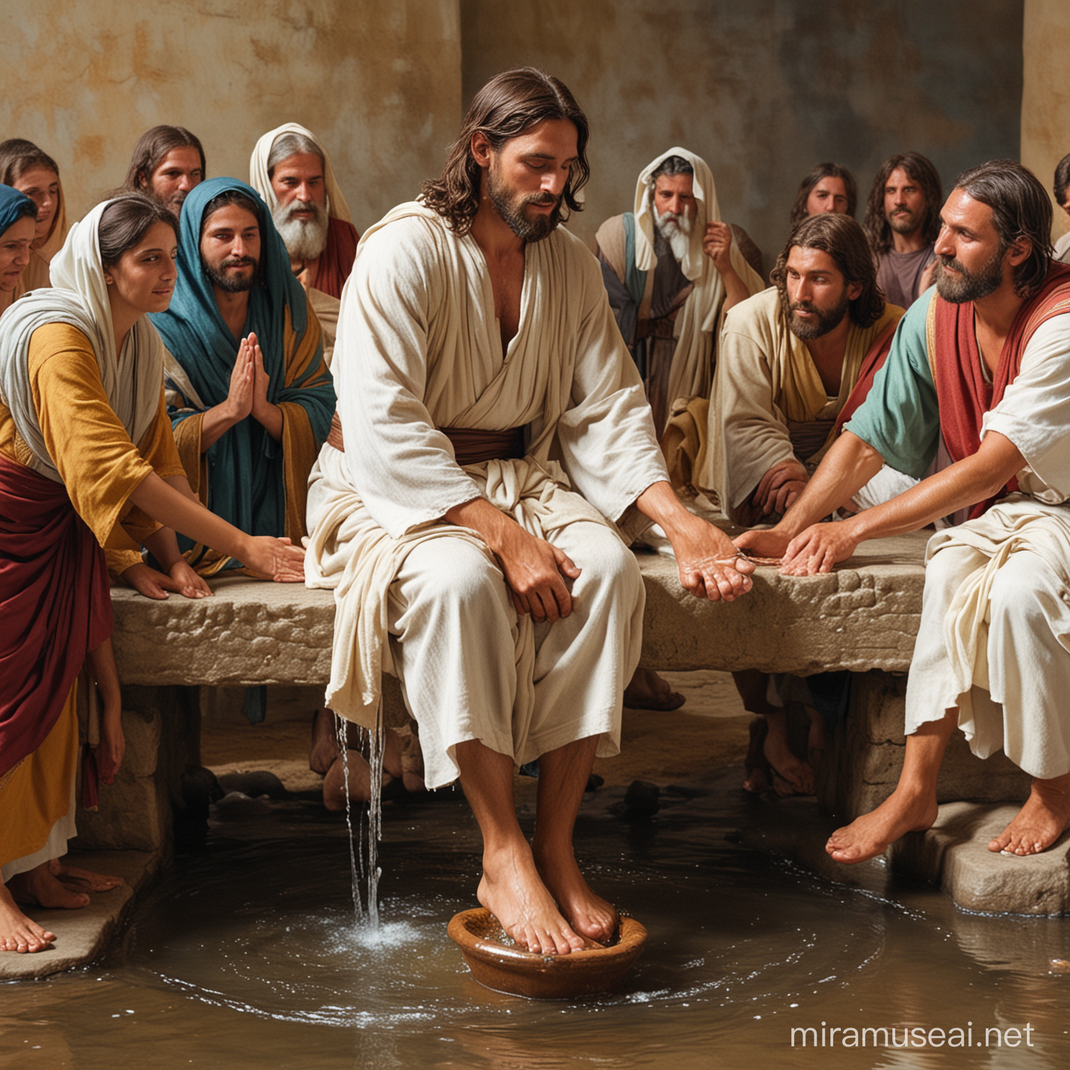 Jesus Washing the Feet Sacred Act of Humility and Service