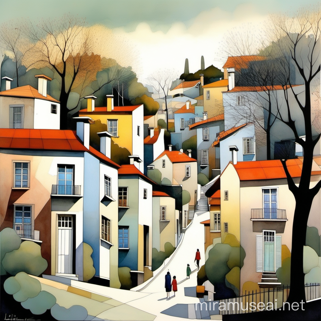Pale colors gently drawn modern Suburban neighborhood, with trees, in style of Didier Lourenço and Thomas Wells Schaller.
elegant fantasy intricate very attractive fantastic view ultra detailed crisp quality very cute acrylic art naive art Didier Lourenço lithography